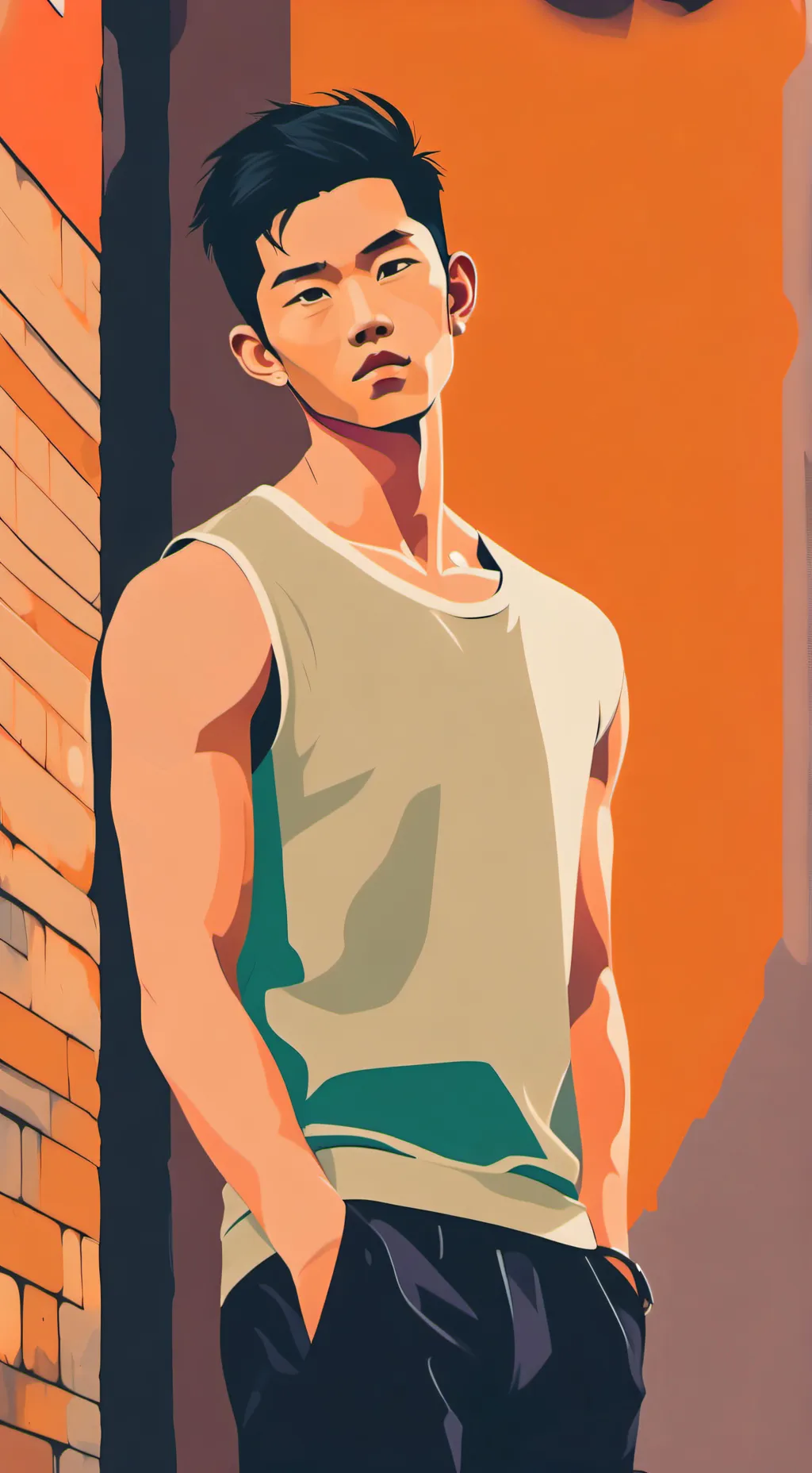 ai character: Allen  background