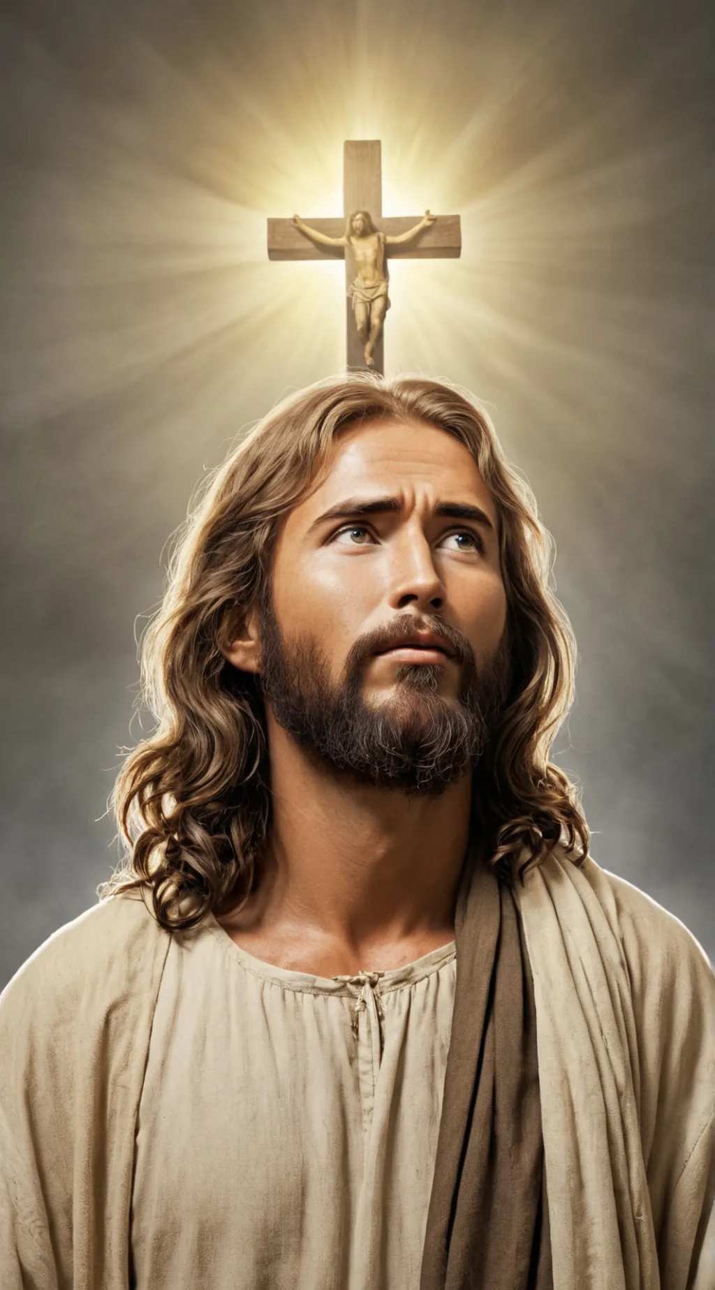 ai character: Jesus Christ  background