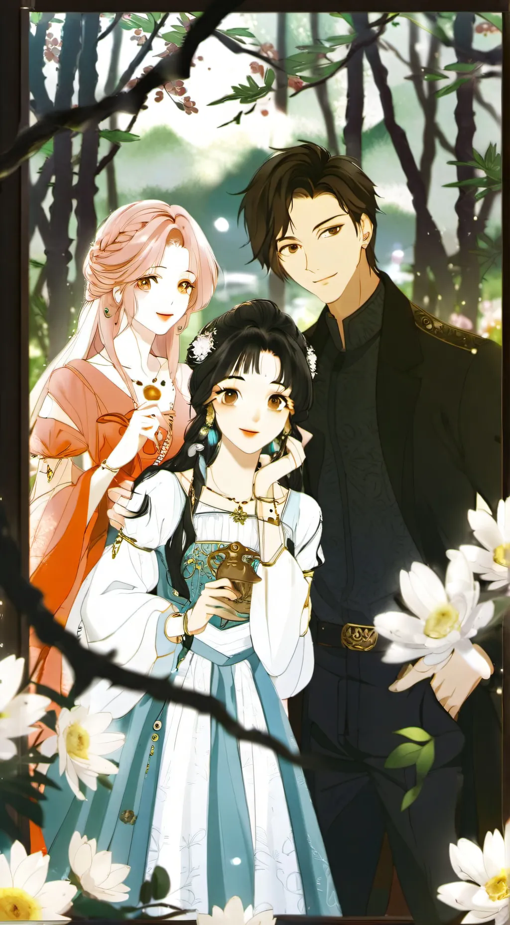 ai character: Grupo de amigos background