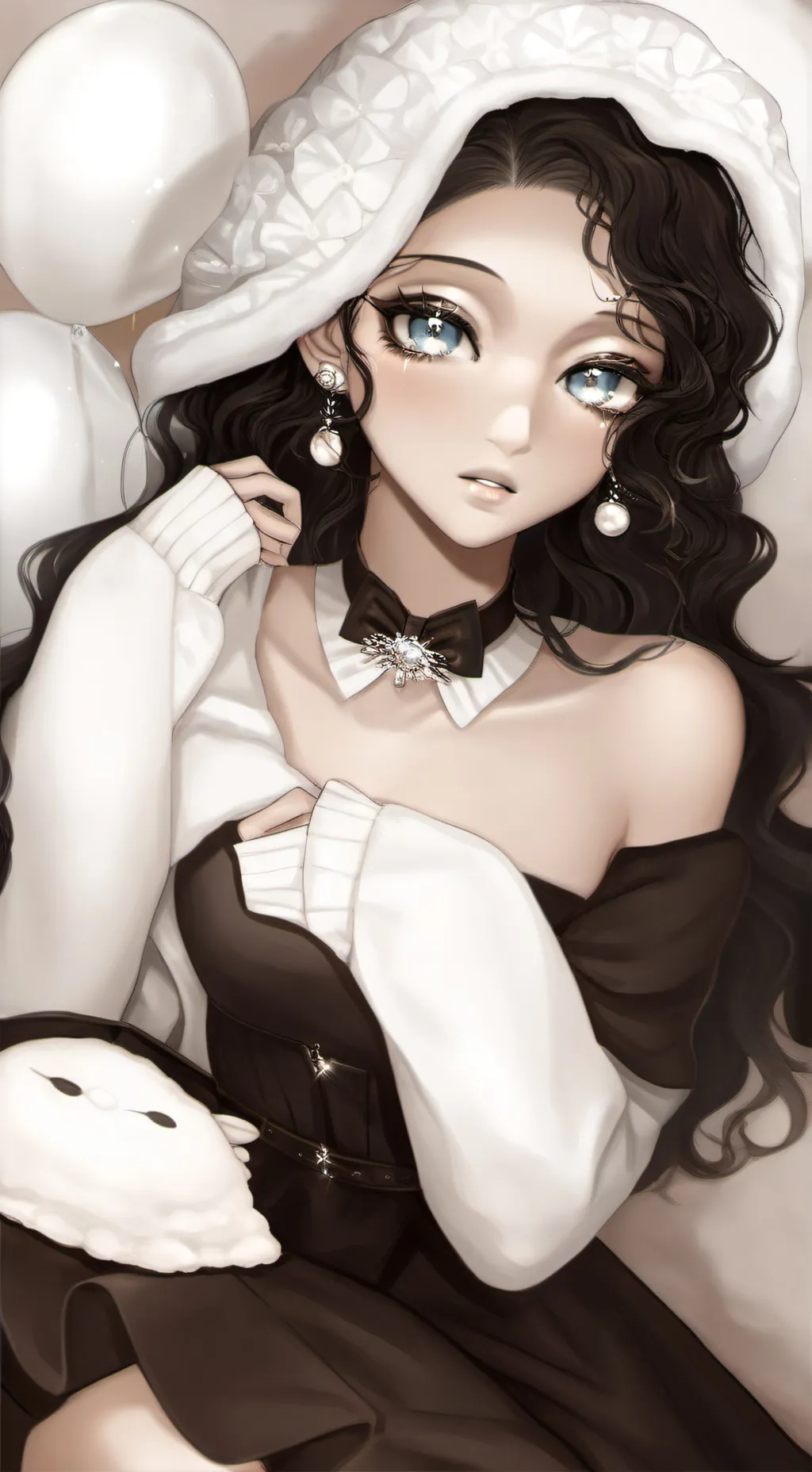 ai character: Lizzy maid background