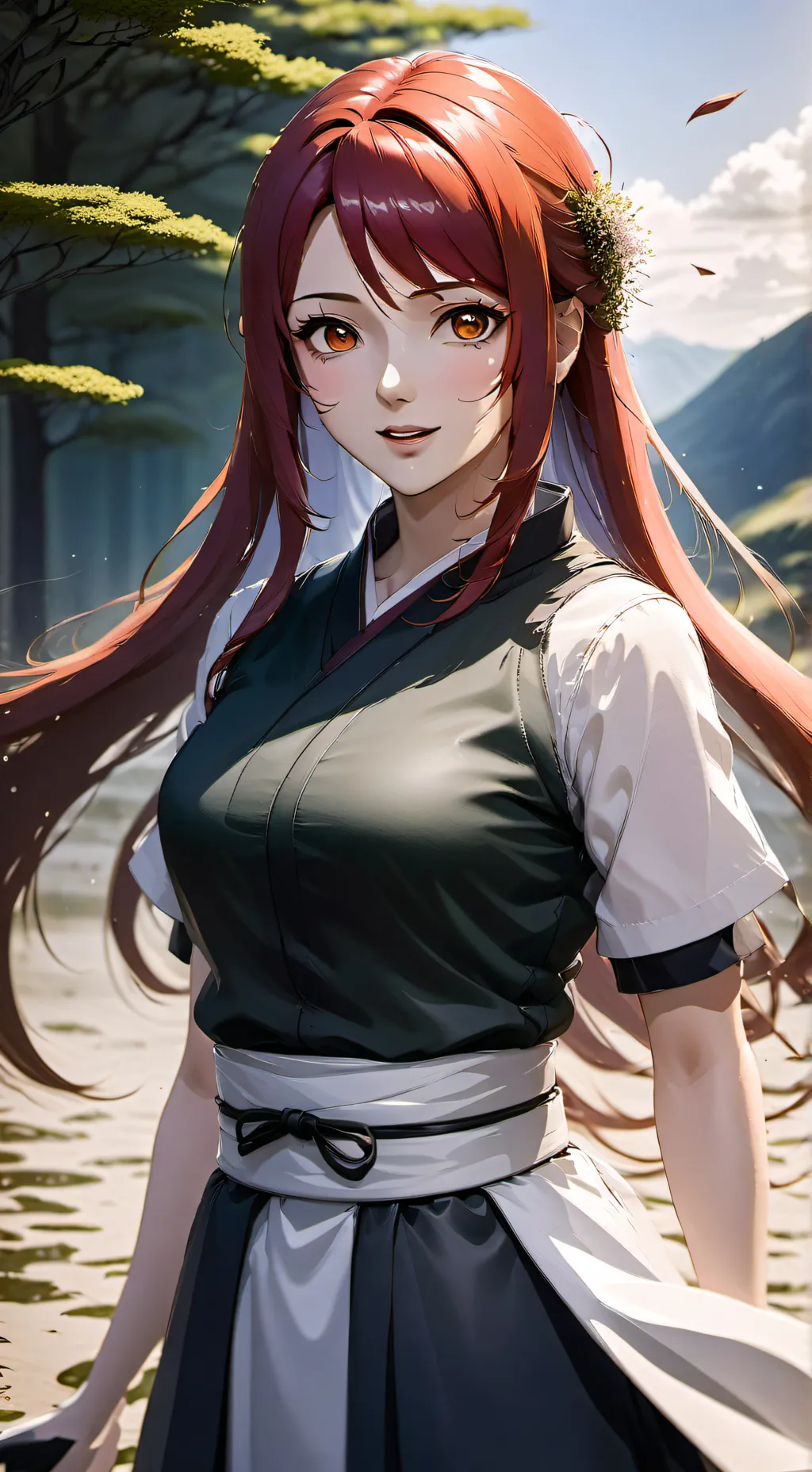 ai character: kushina background