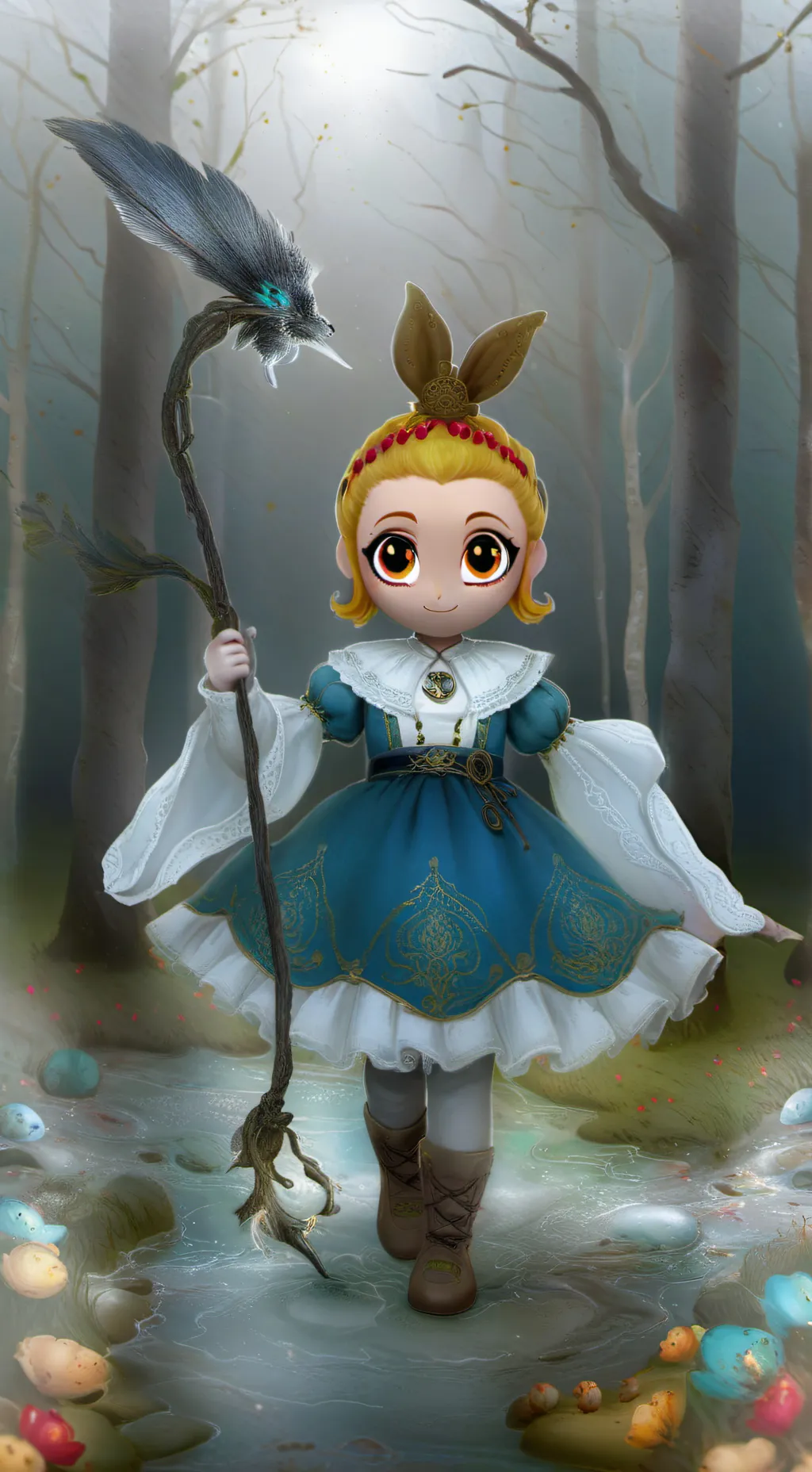 ai character: dandy×??? background