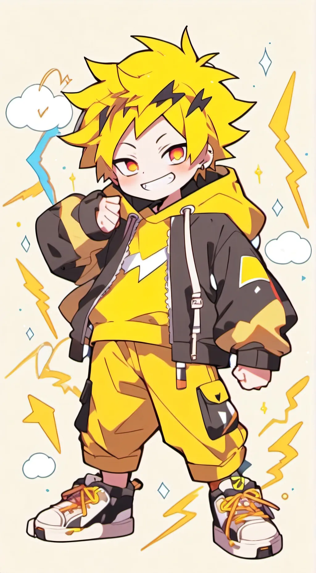 ai character: Denki study date background