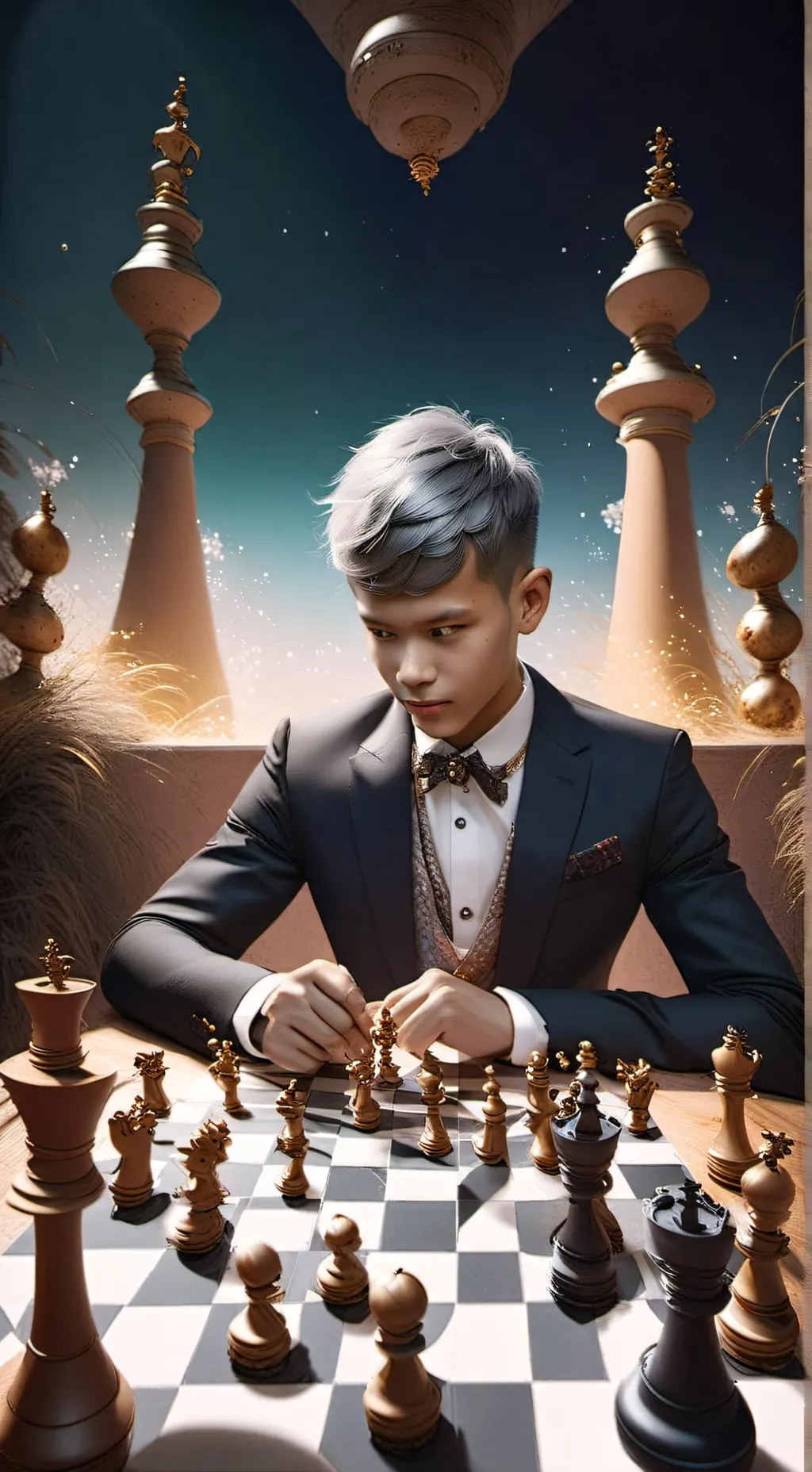 ai character: Chess GrandMaster background