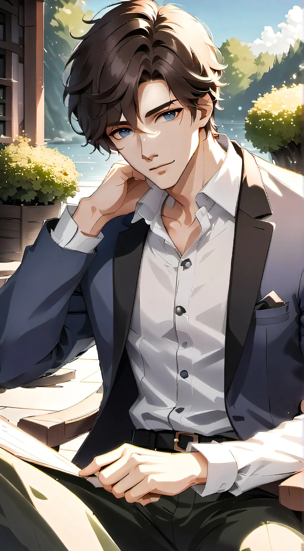 ai character: ~Nate~♡ background