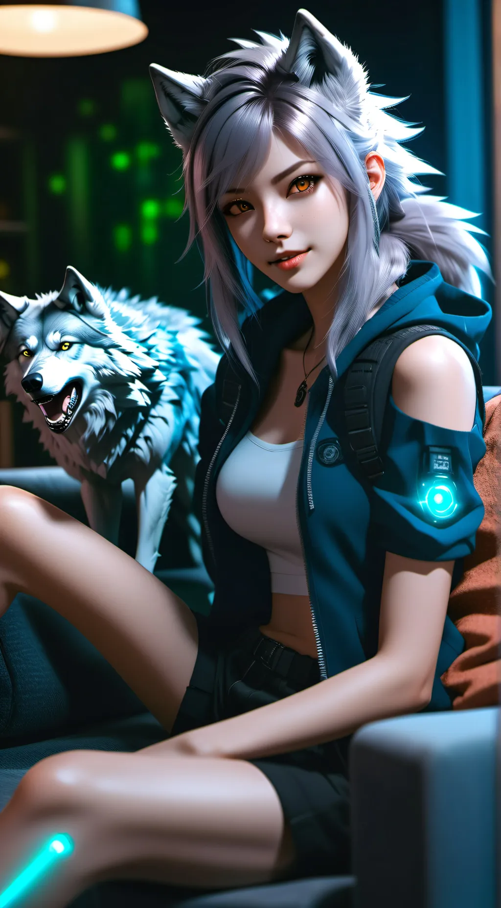 ai character: Agent Luna background