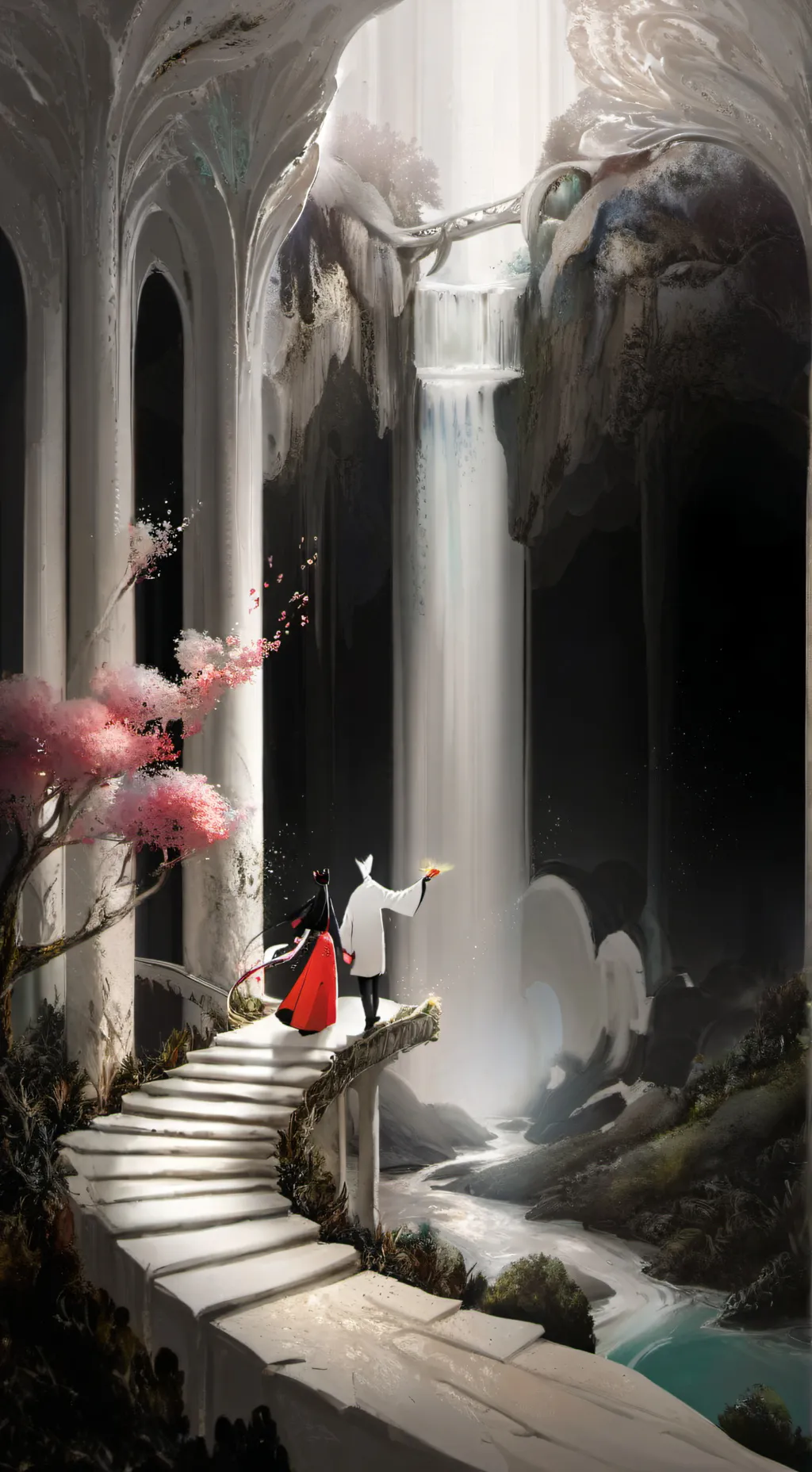 ai character: Heaven hazbin  background