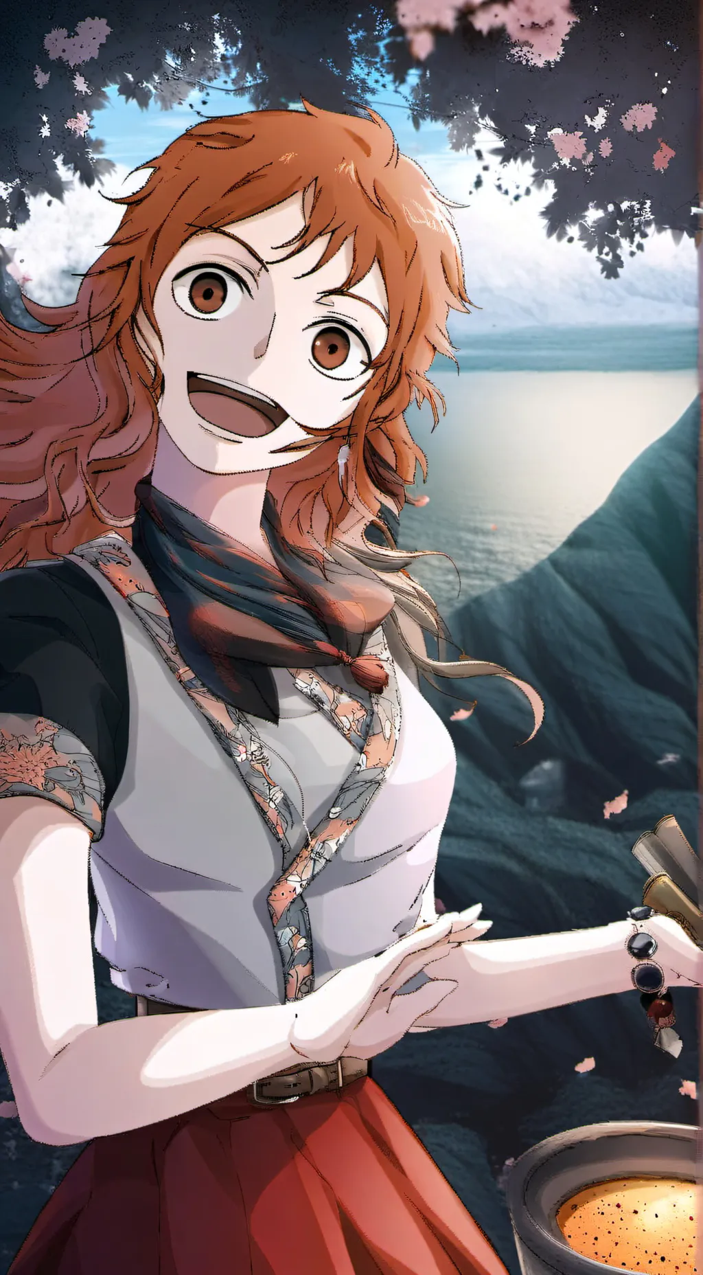 ai character: nami background