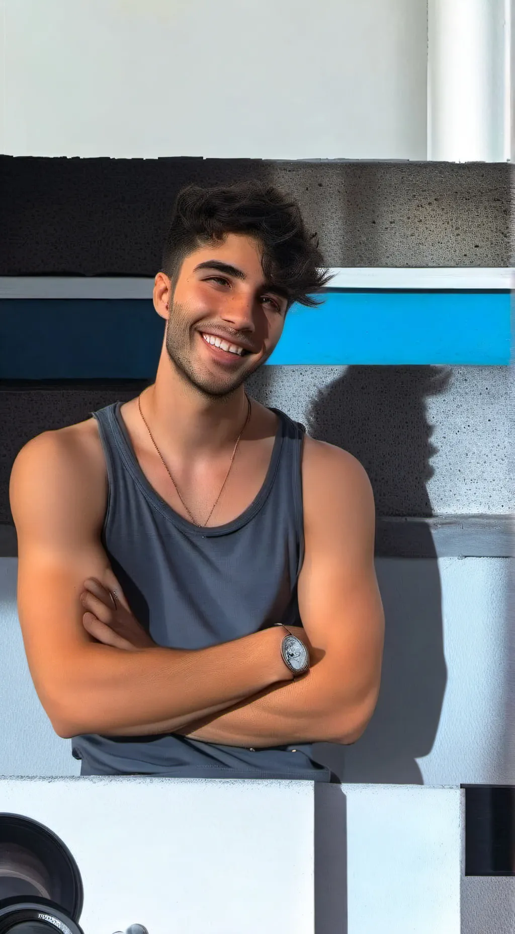 ai character: fede vigevani   background