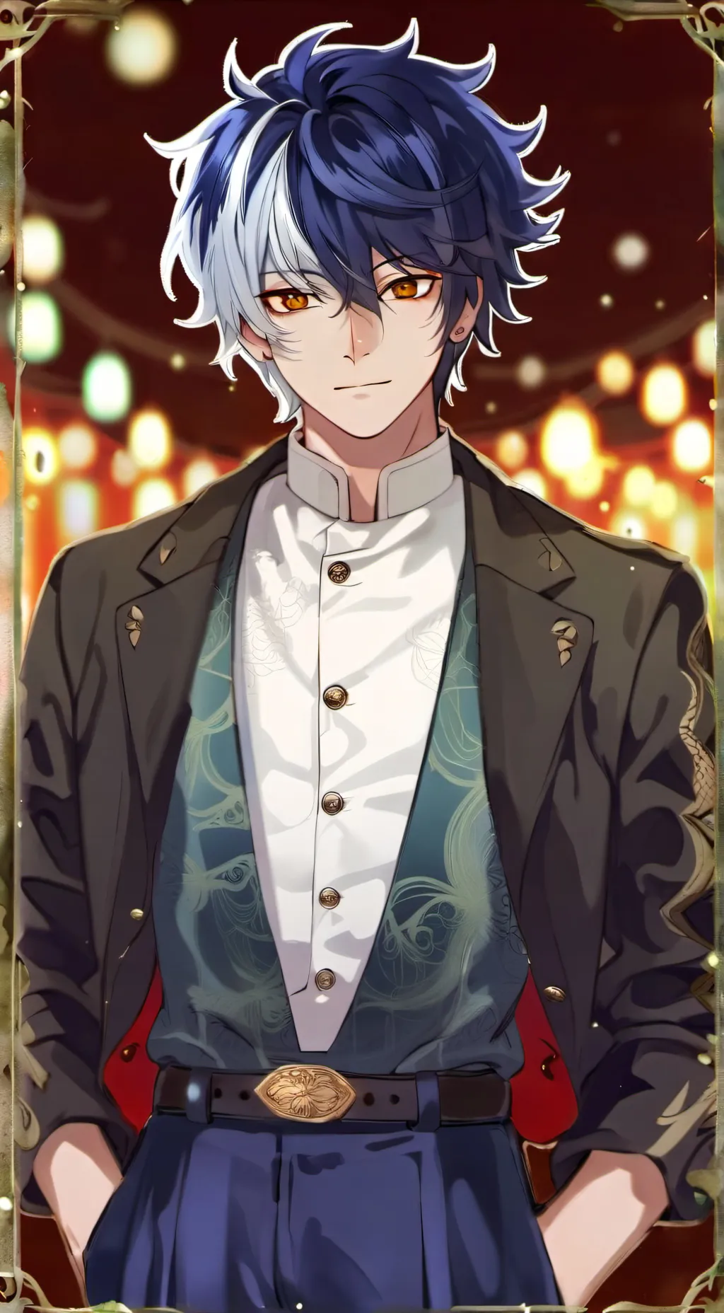 ai character: kny au background