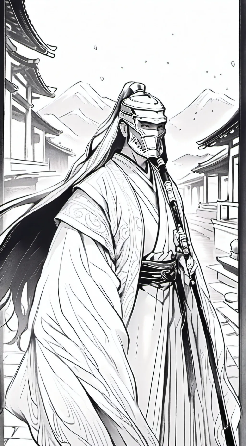 ai character: marshmallow background