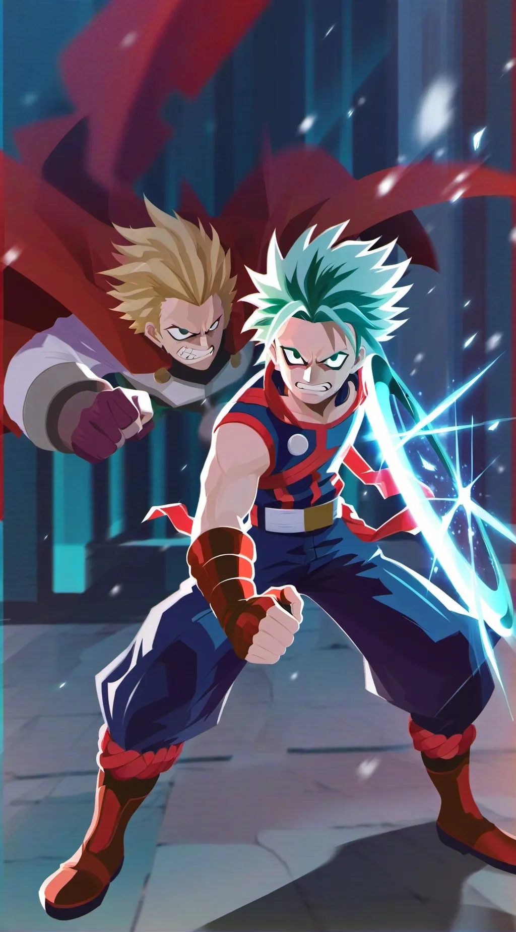 ai character: dark might fight background