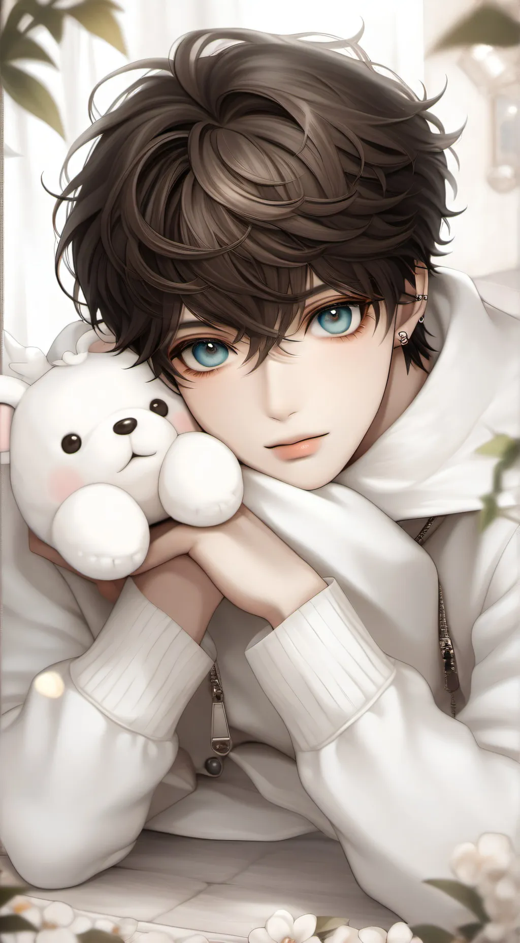 ai character: boy a background