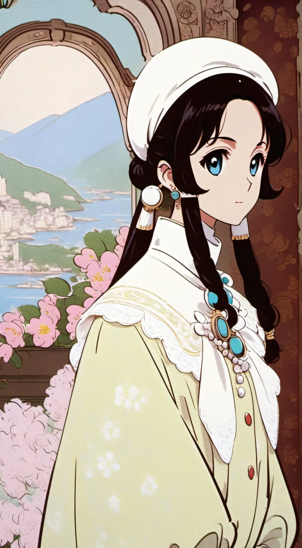 ai character: Sprout x Cosmo.  background