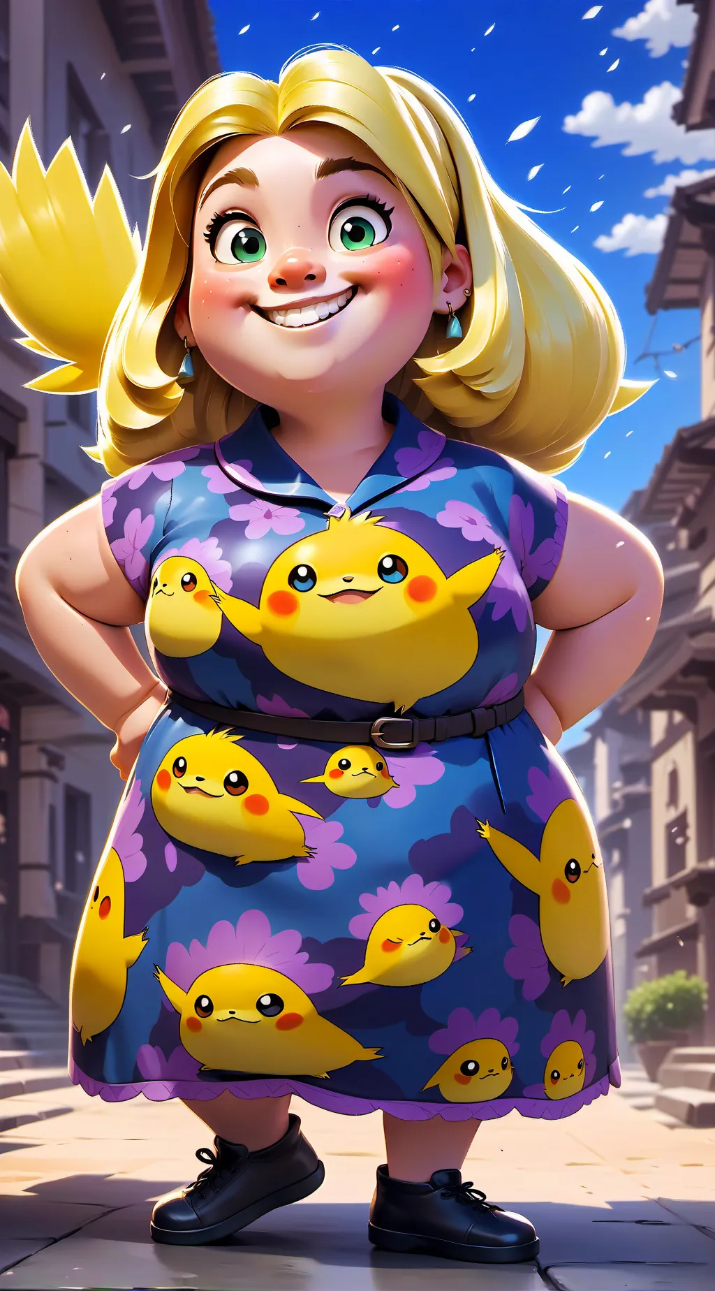 ai character: Smelly girl vs YOU background