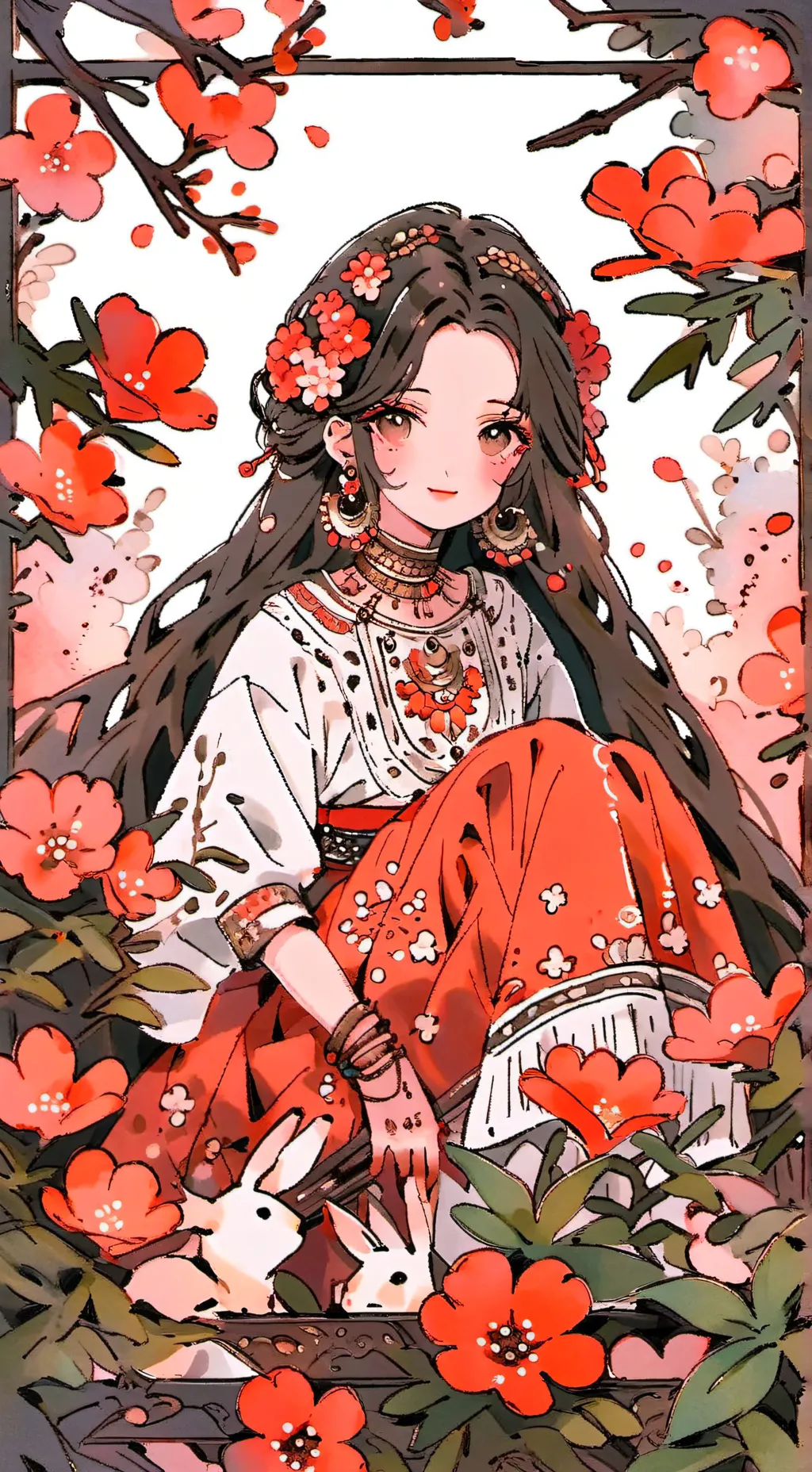 ai character: Ashley  background