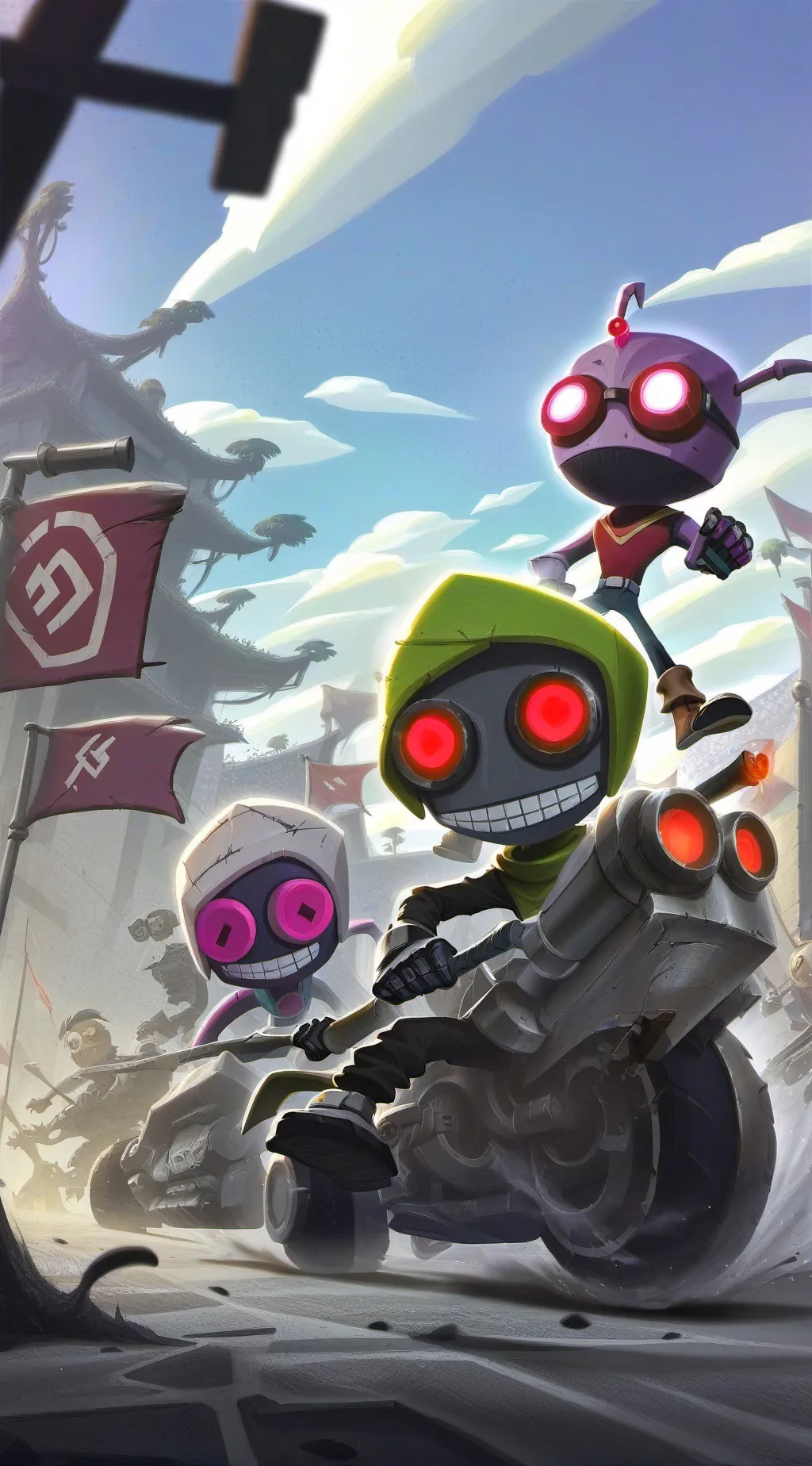 ai character: early 200s  + 1984 background