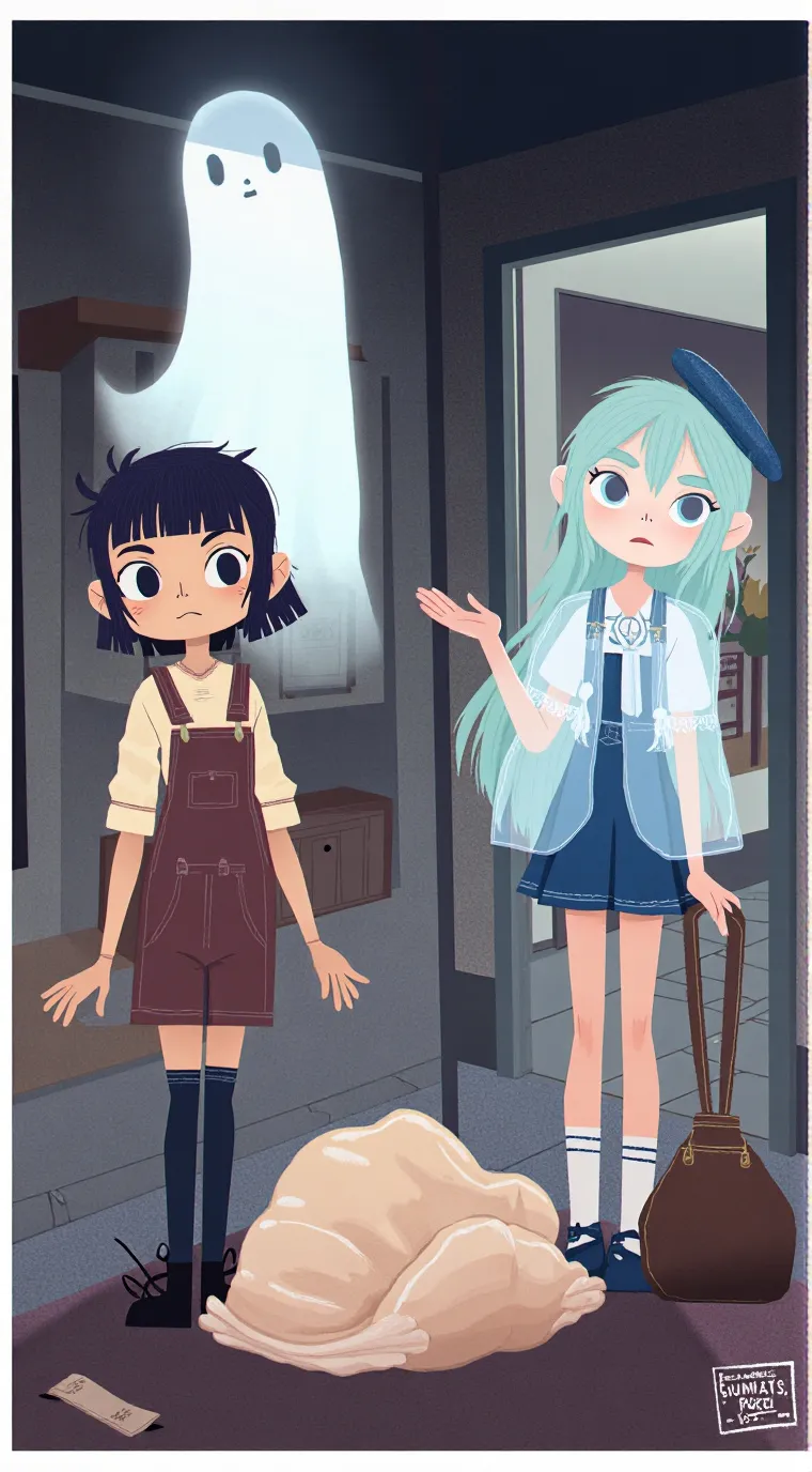 ai character: CLEANING FOSSIL ♥︎ background