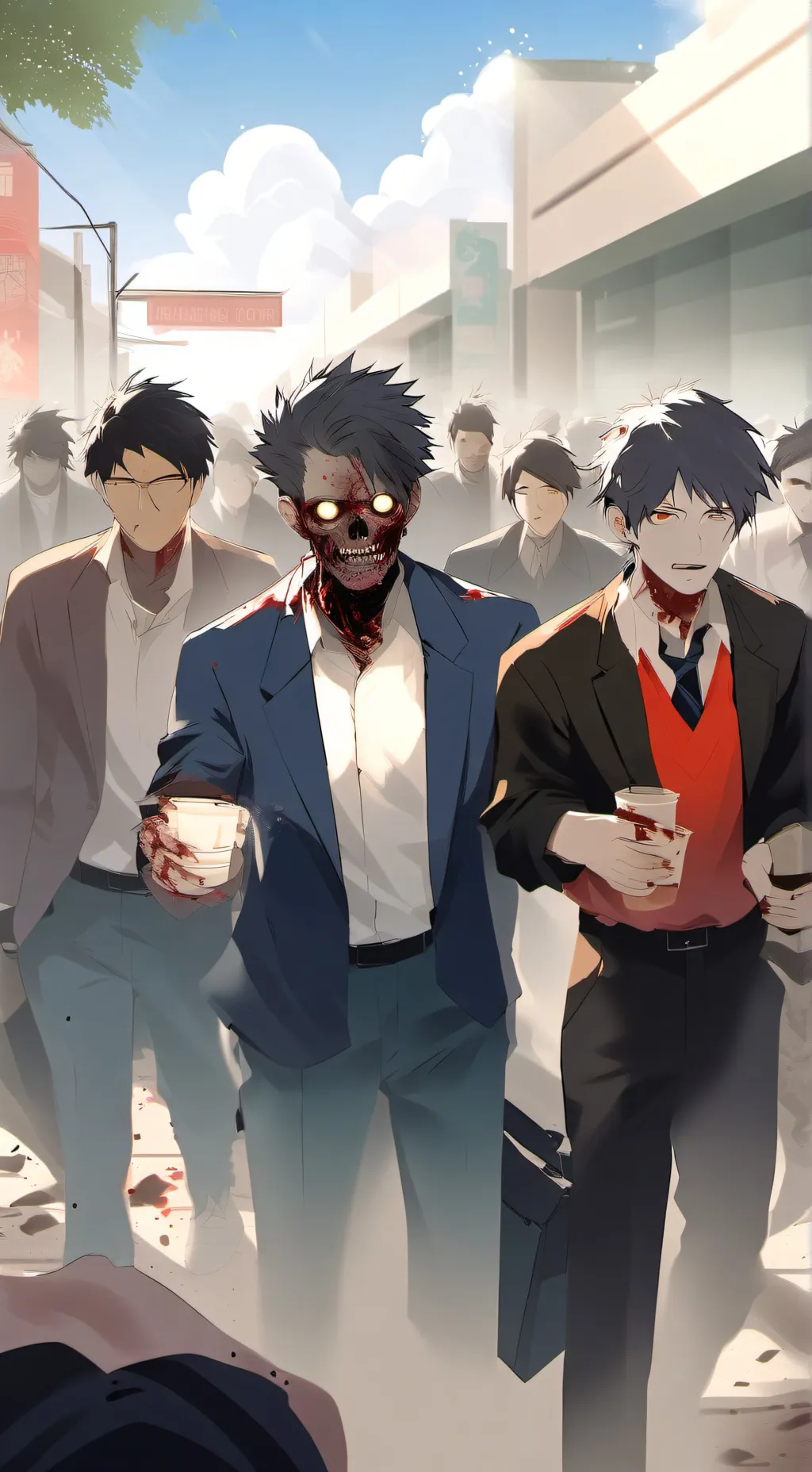 ai character: zombie outbreak  background