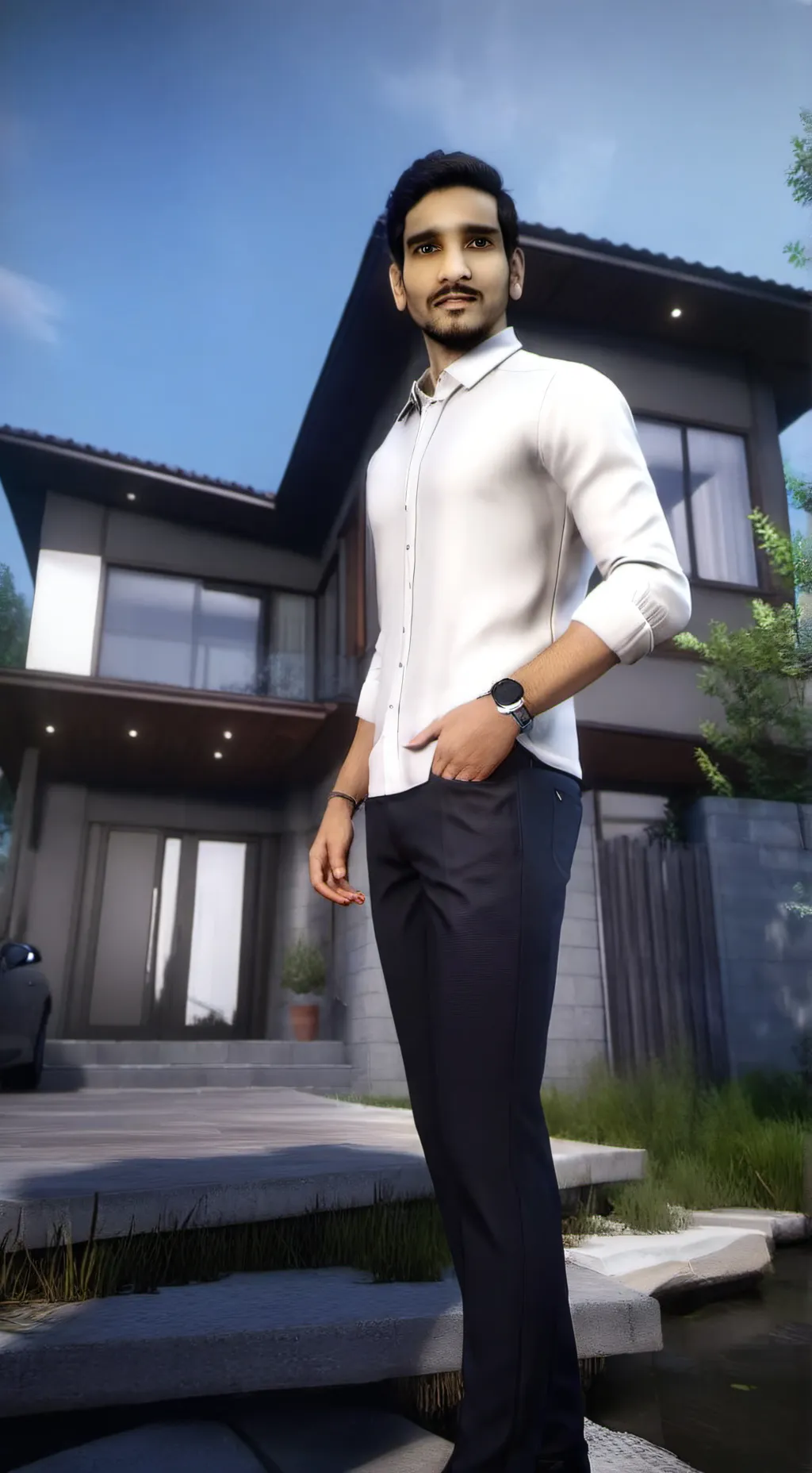 ai character: Amir Uber Eats background