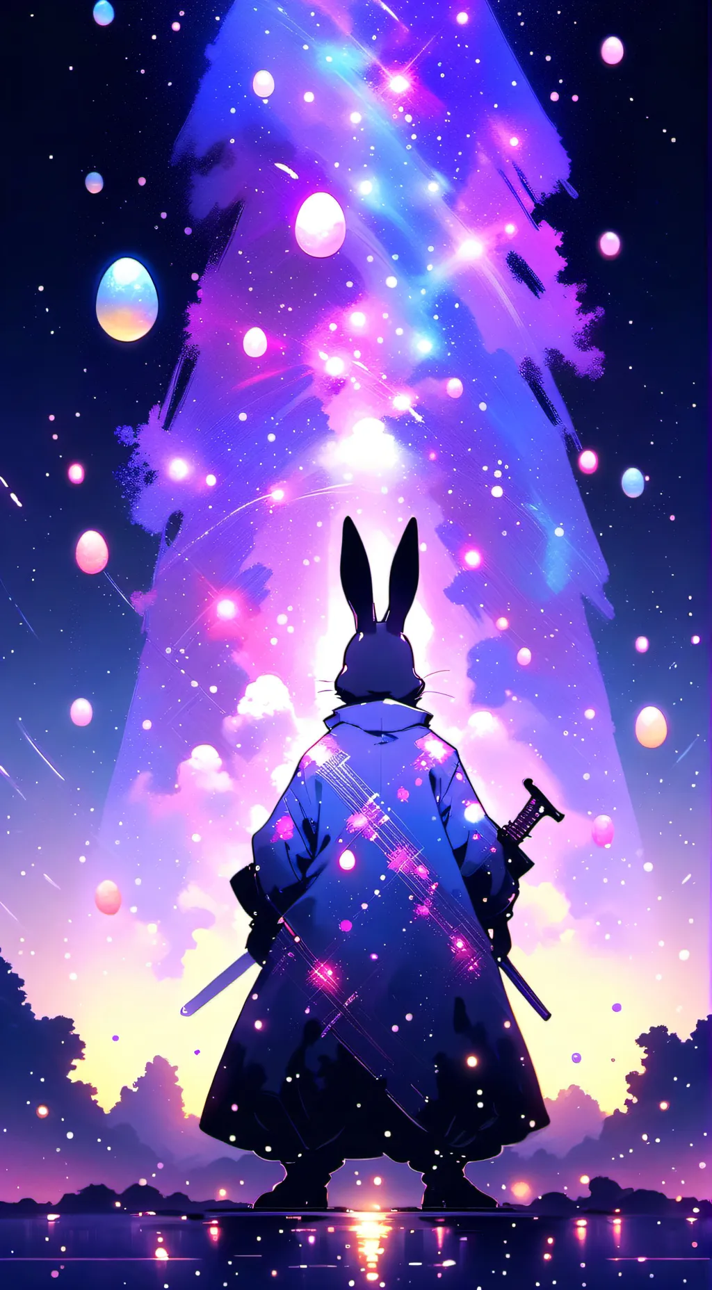 ai character: Dw Easter Event background