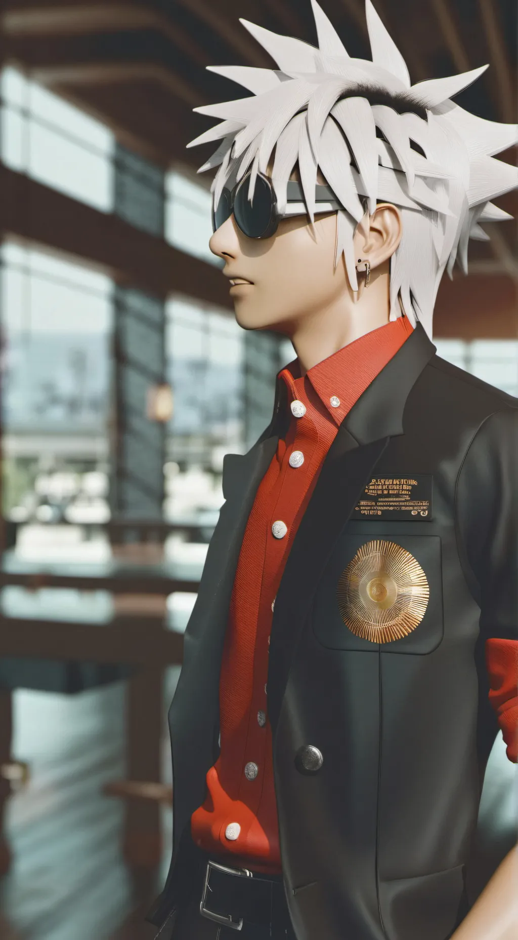 ai character: Weird man background