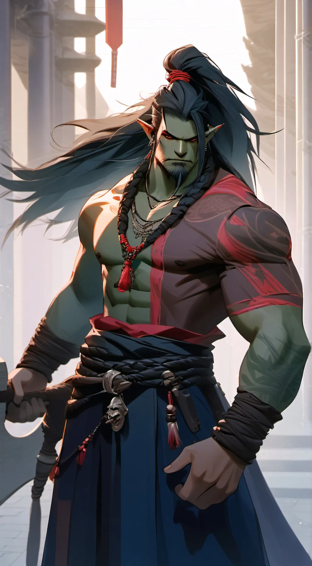 ai character: King Otharkh Durog background