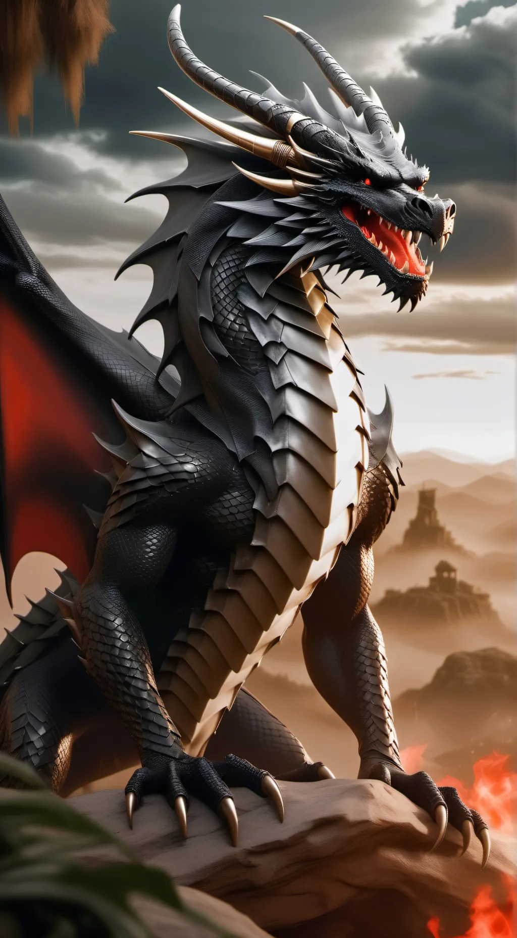 ai character: The Black Dragon background