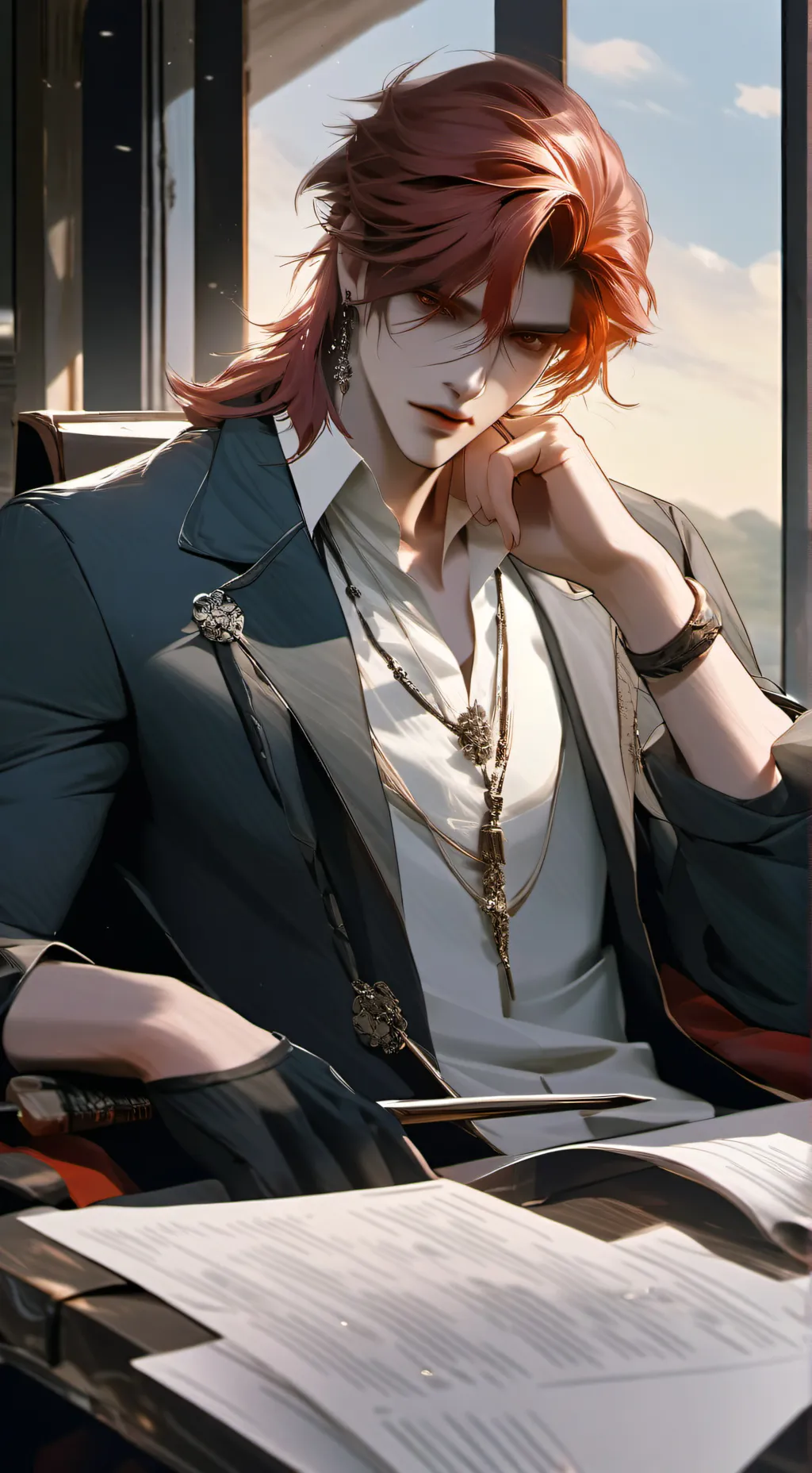 ai character: Félix 💀 background