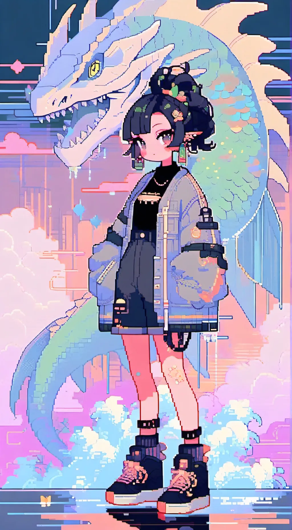 ai character: X-Undyne background