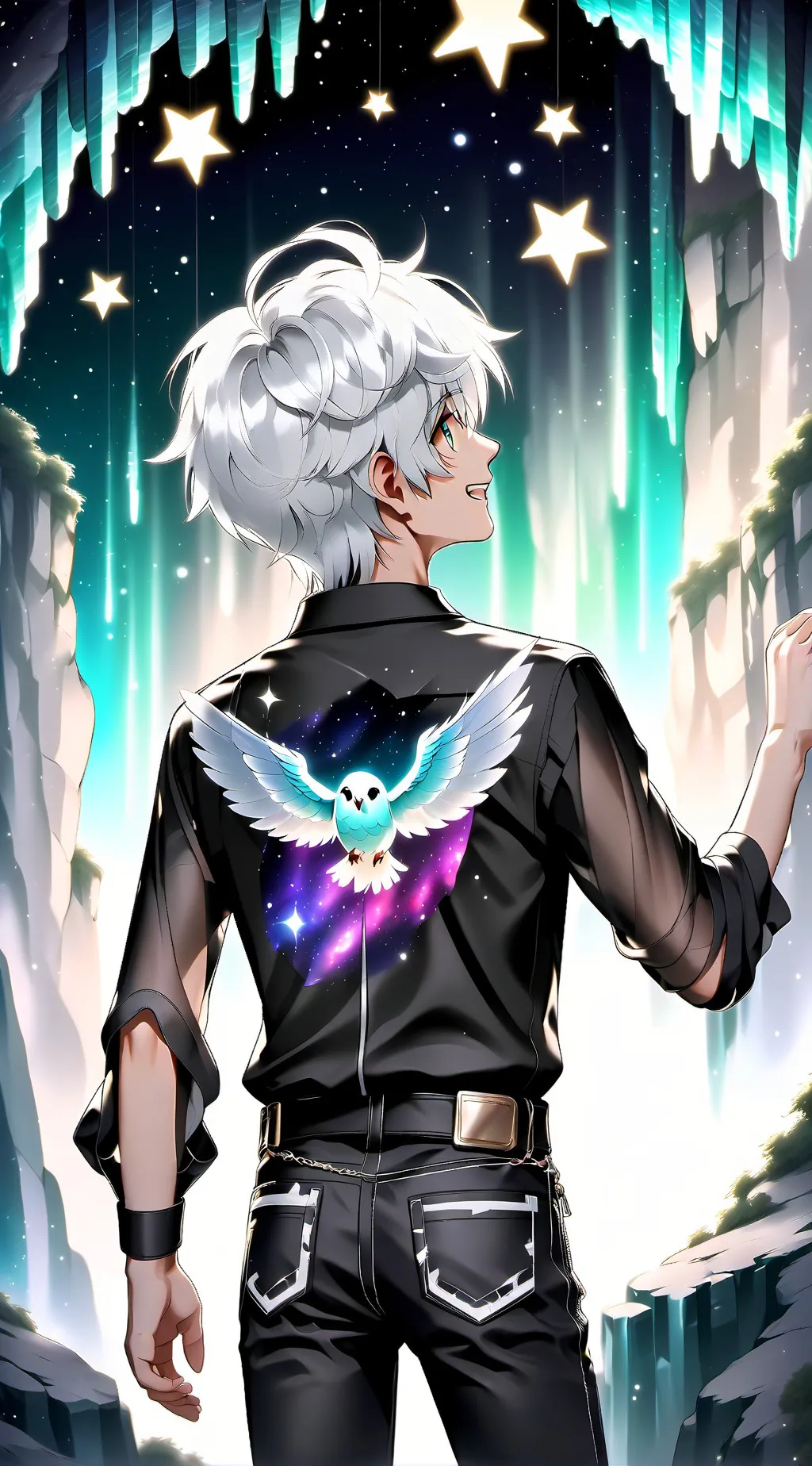 ai character: Icarus  background