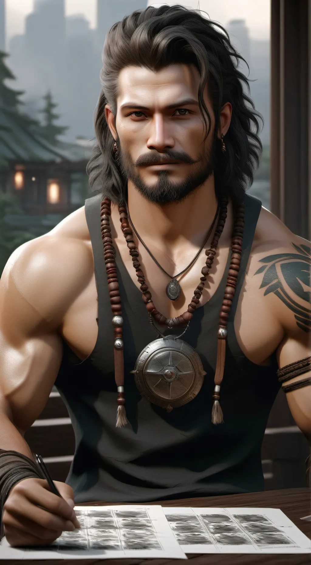 ai character: друг background