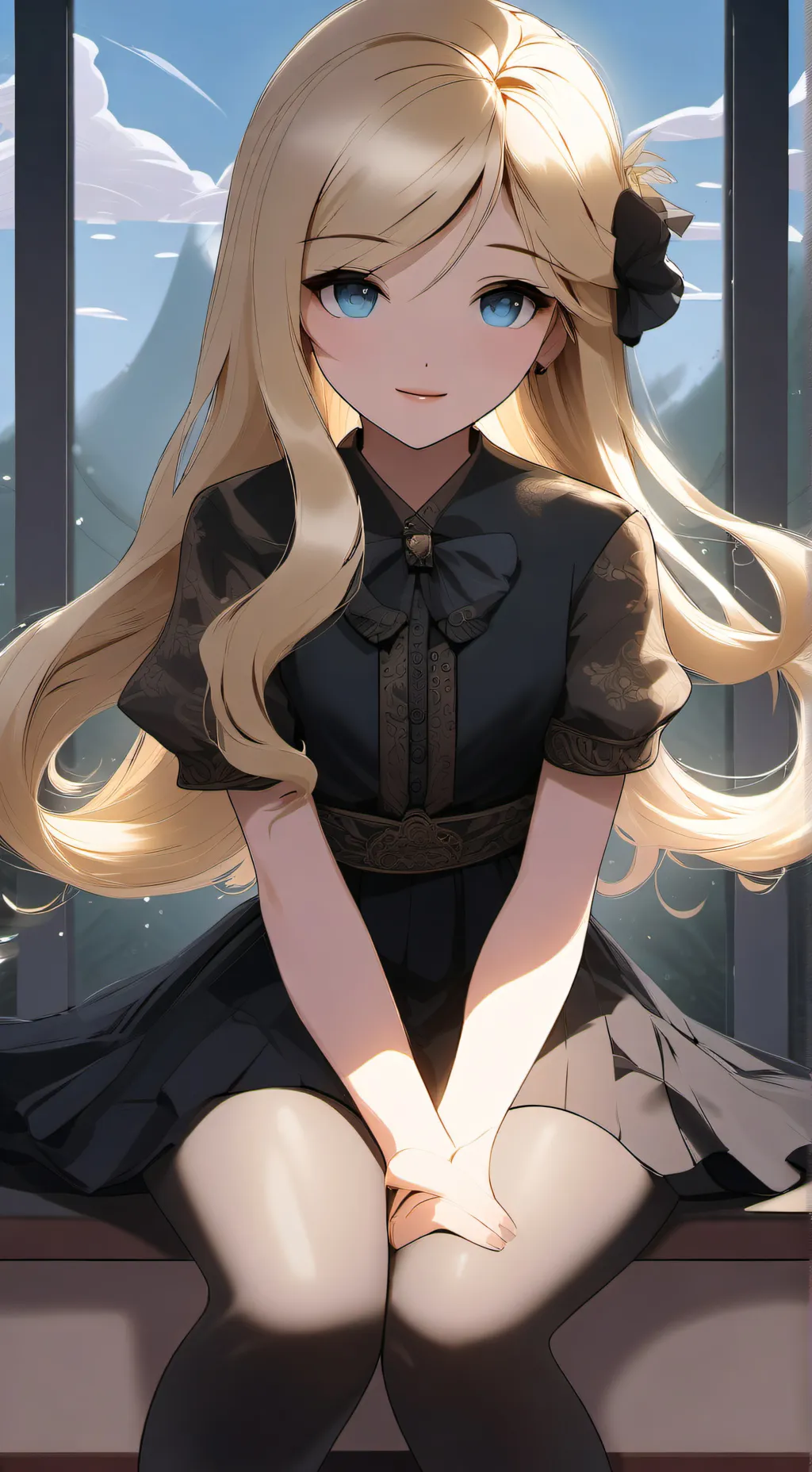 ai character: Aurora background