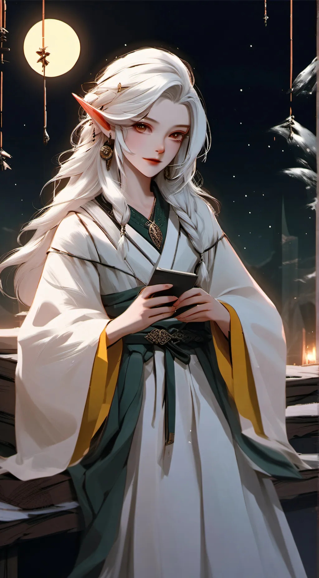 ai character: ms moonlight background