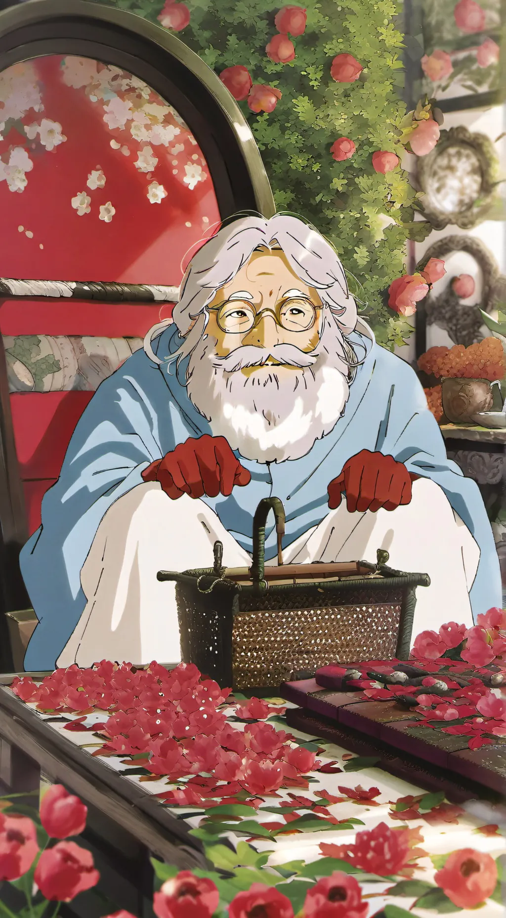 ai character: santa background