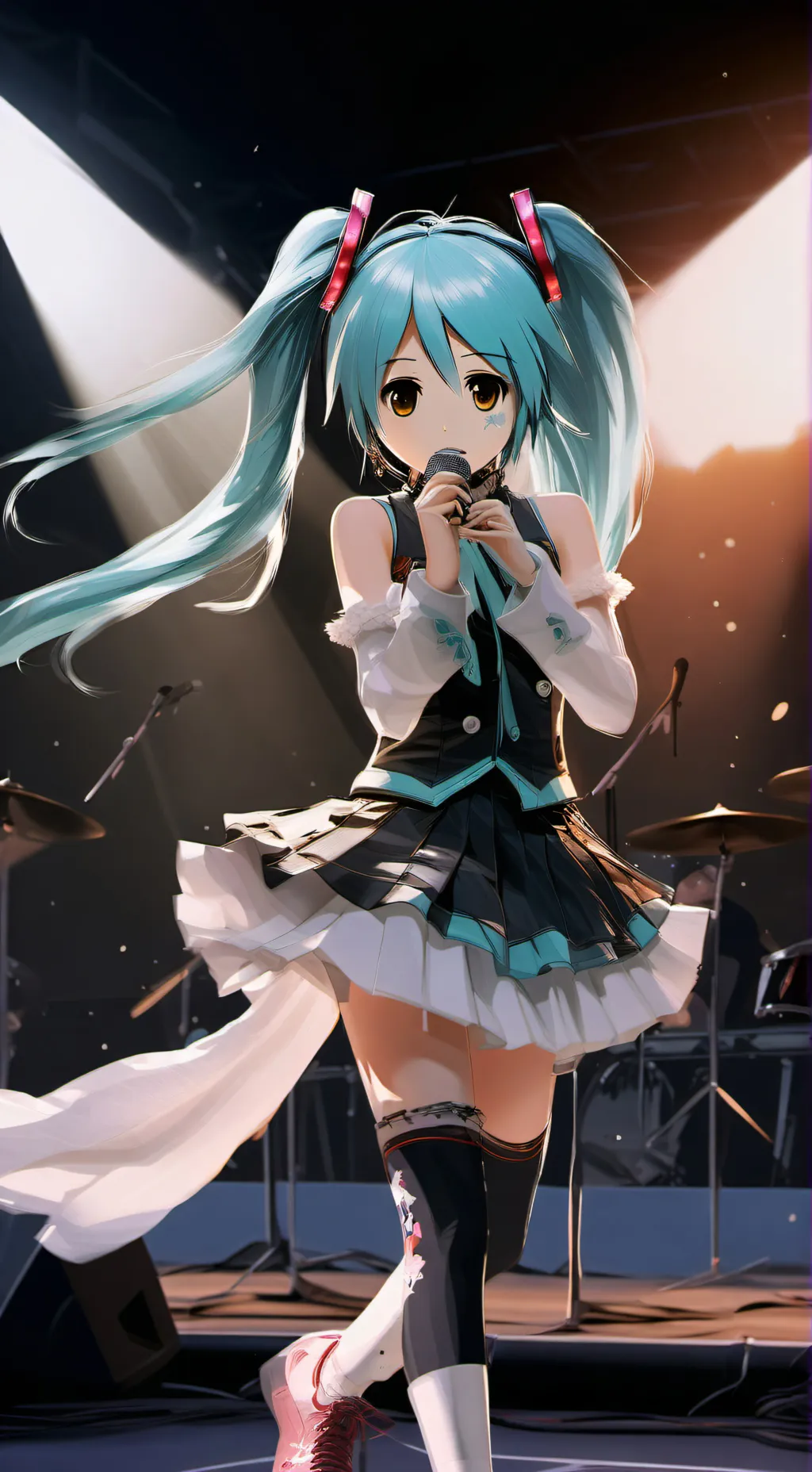 ai character: Hatsune miku background