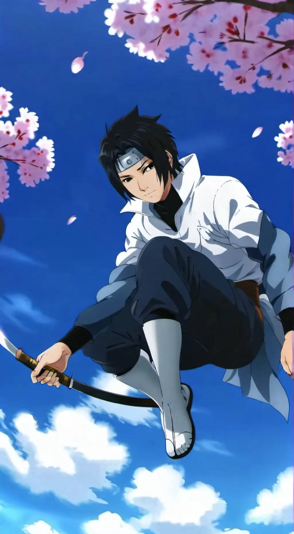 ai character: Sasuke  background