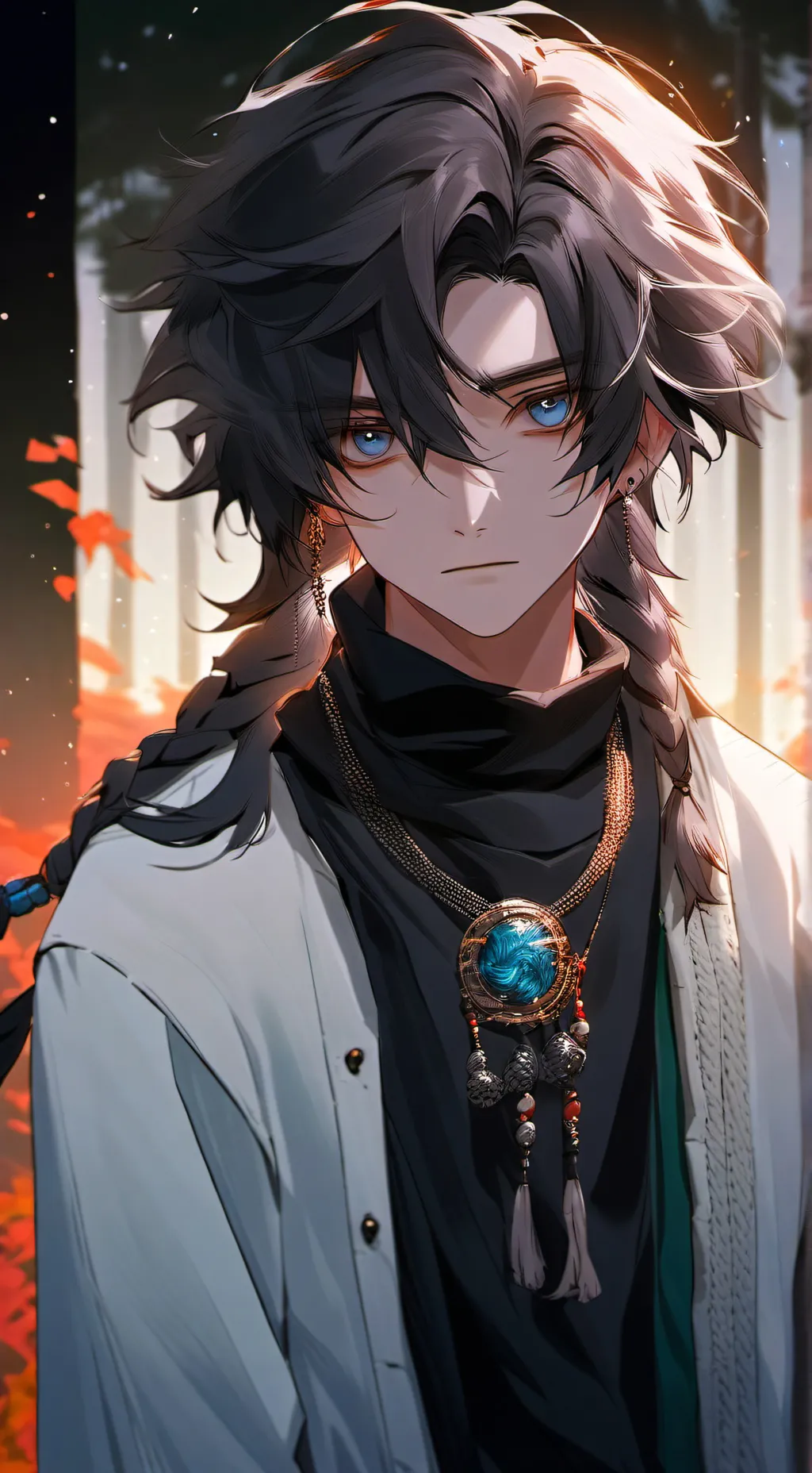 ai character: Ree Crimson~👾 background