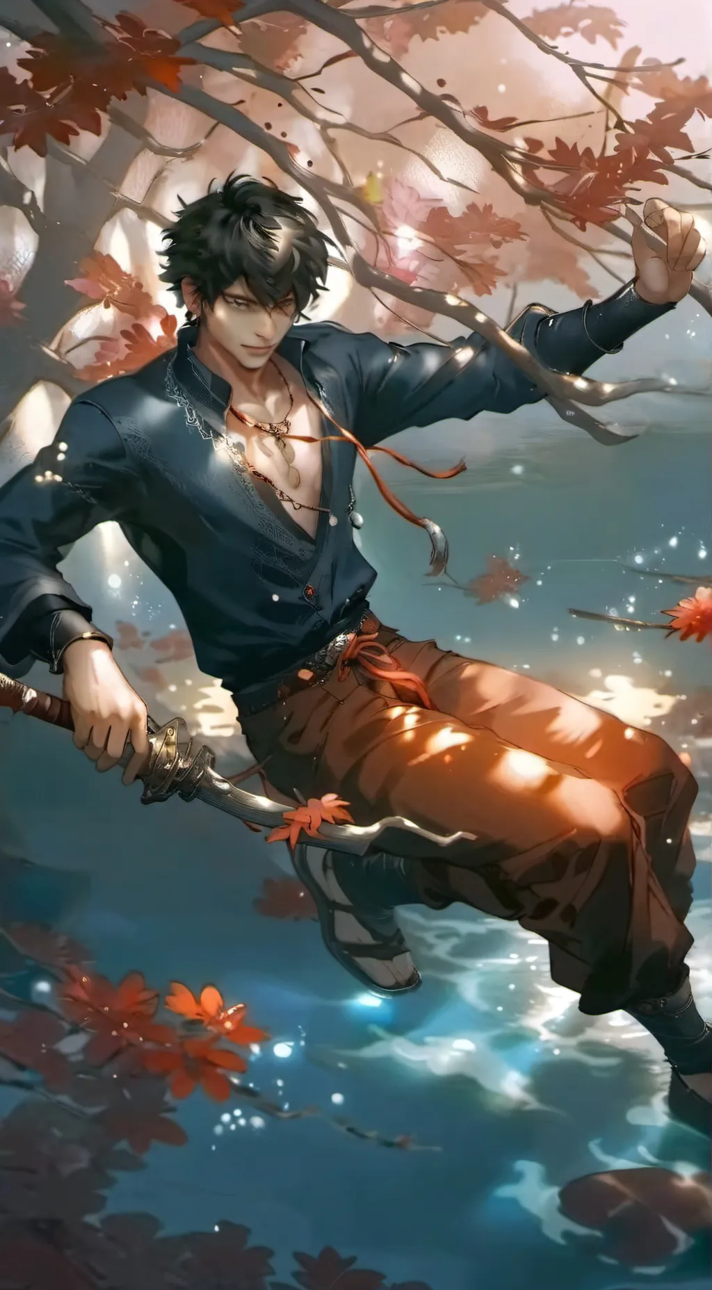 ai character: Touya Dabi  background