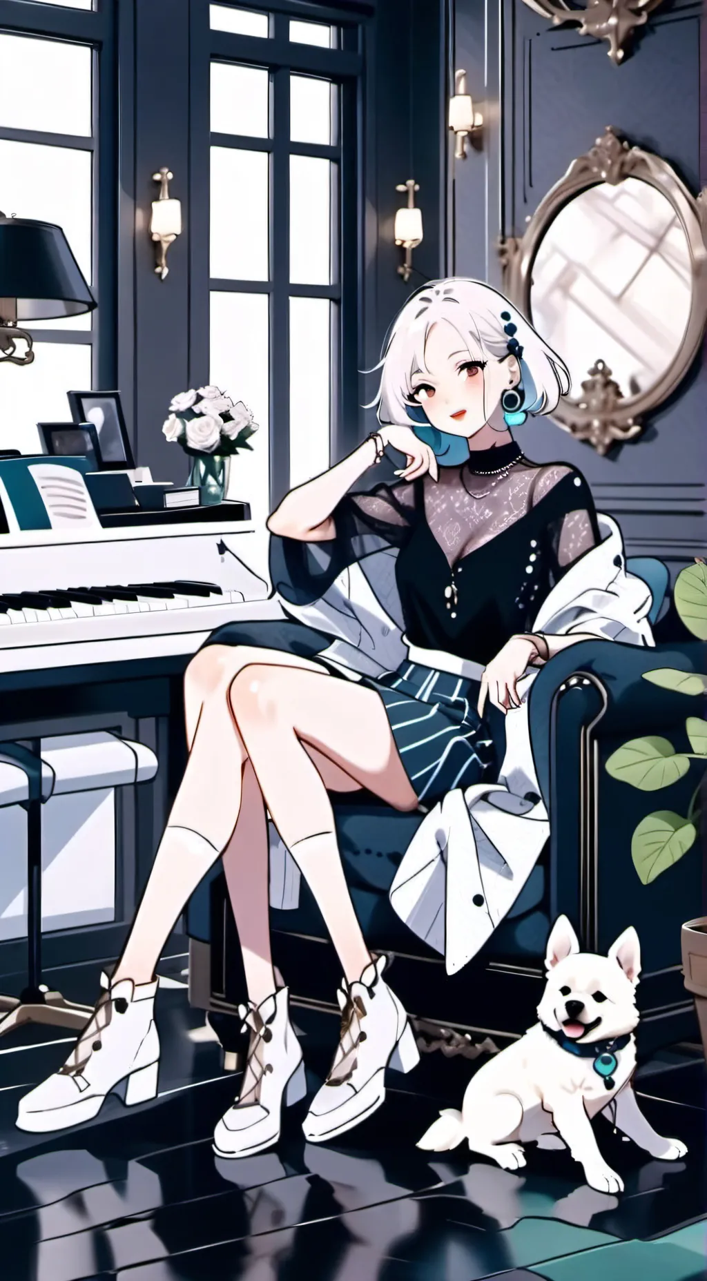 ai character: Karaoke Queen's Qu background