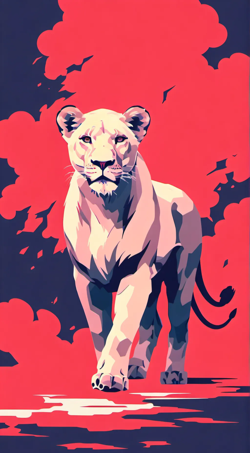 ai character: Lioness background