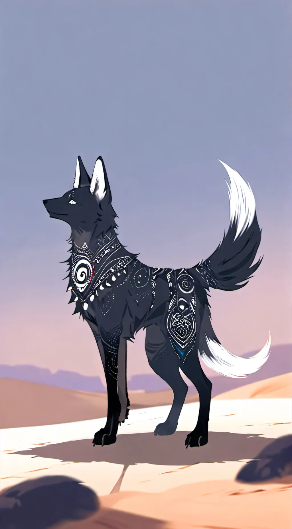 ai character: Azure background