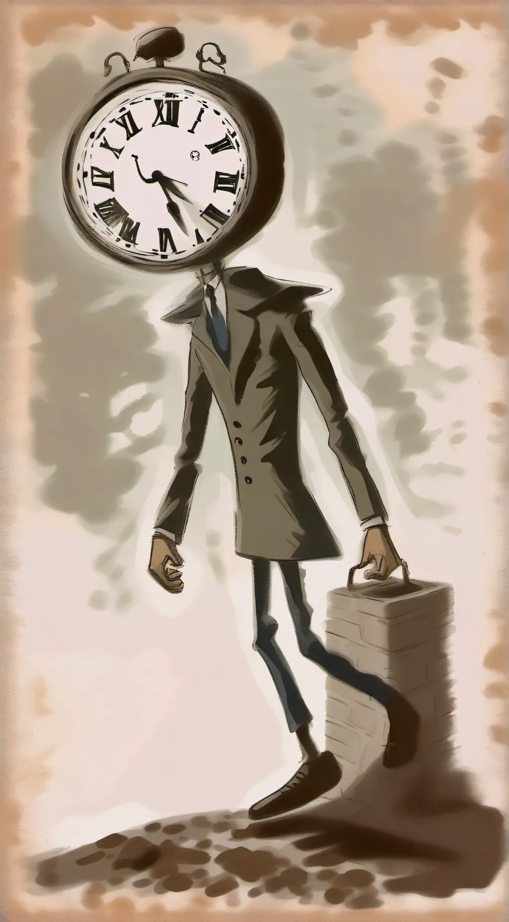 ai character: Clocky background