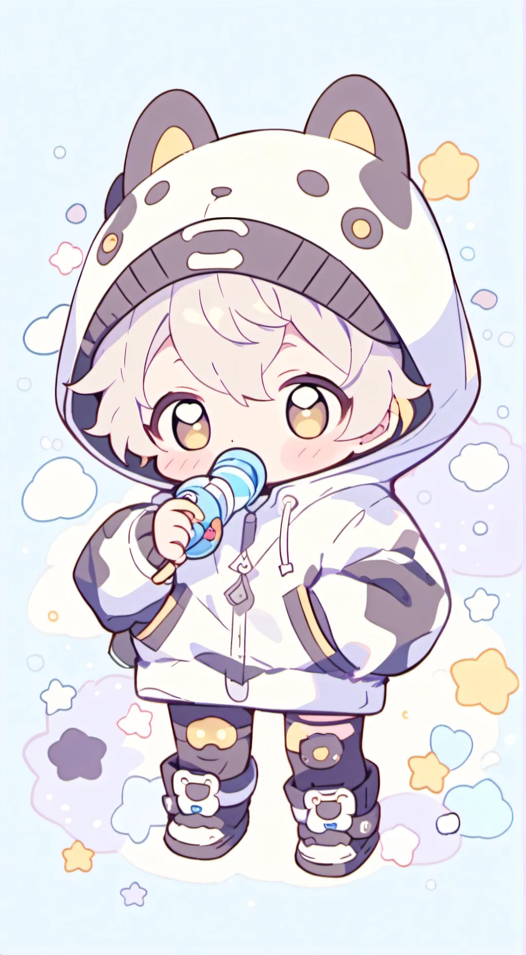 ai character: baby-lets background