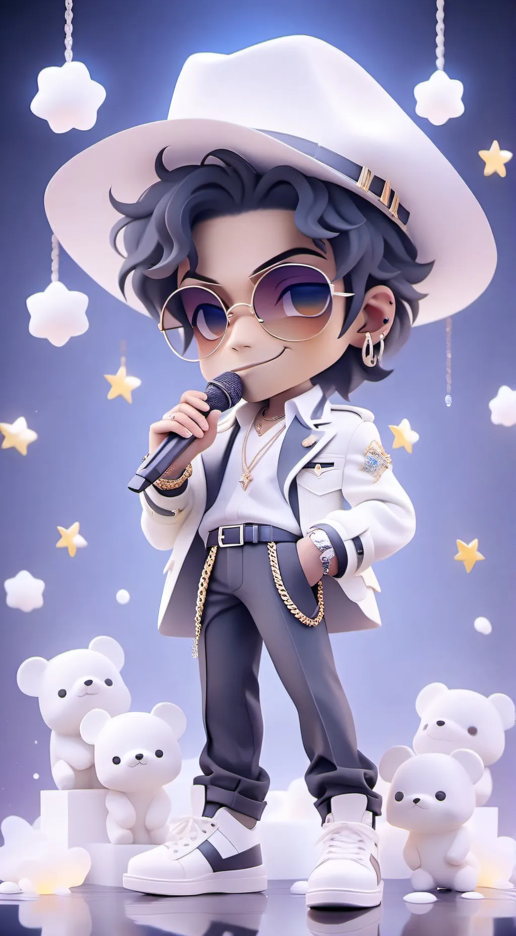ai character: Michel jackson background