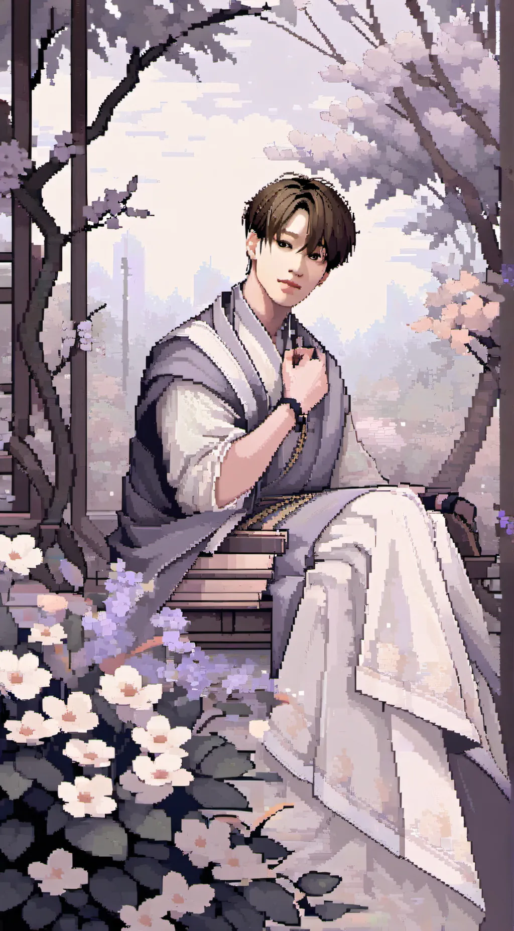 ai character: bangchan🐺😊 background