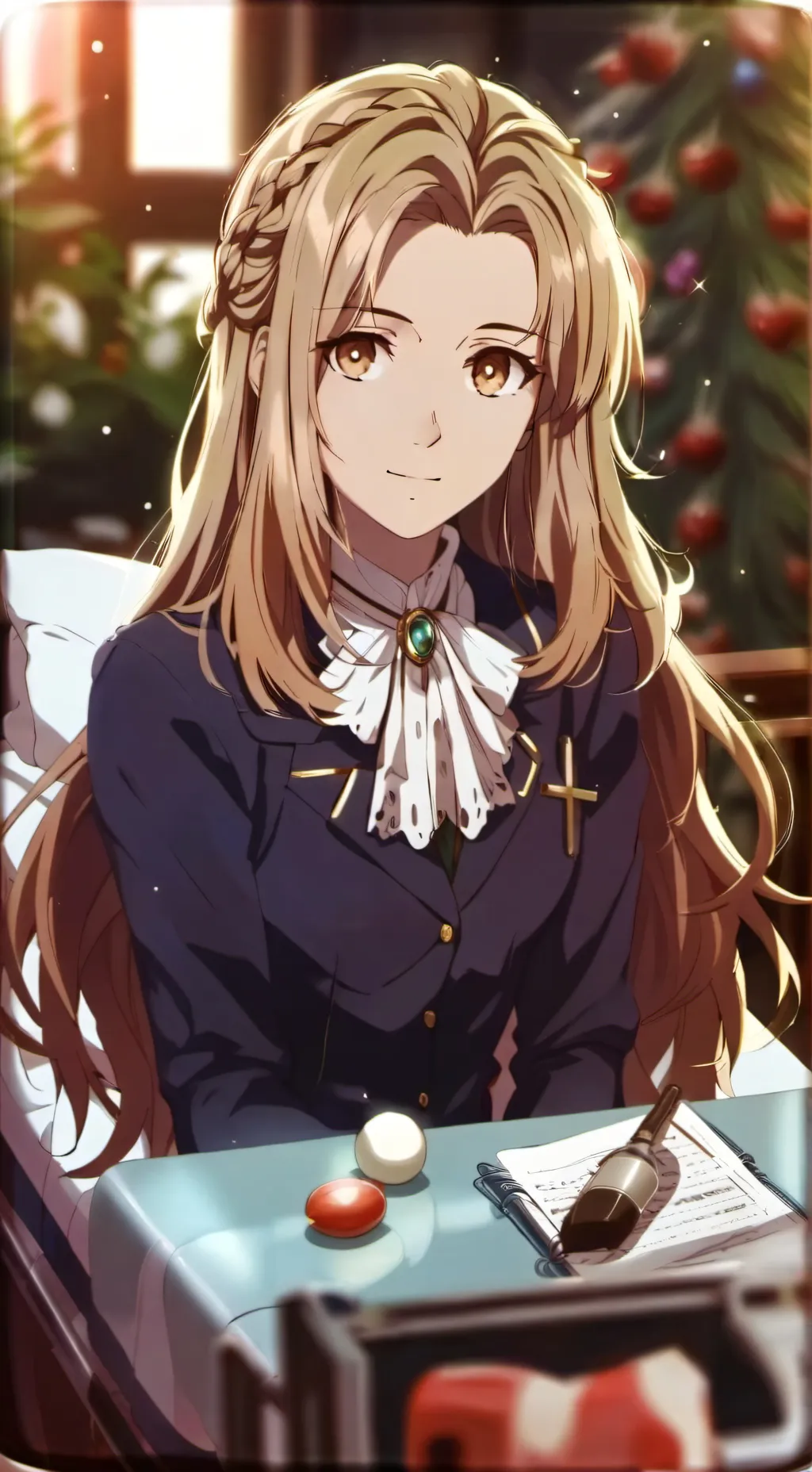 ai character: Rose background