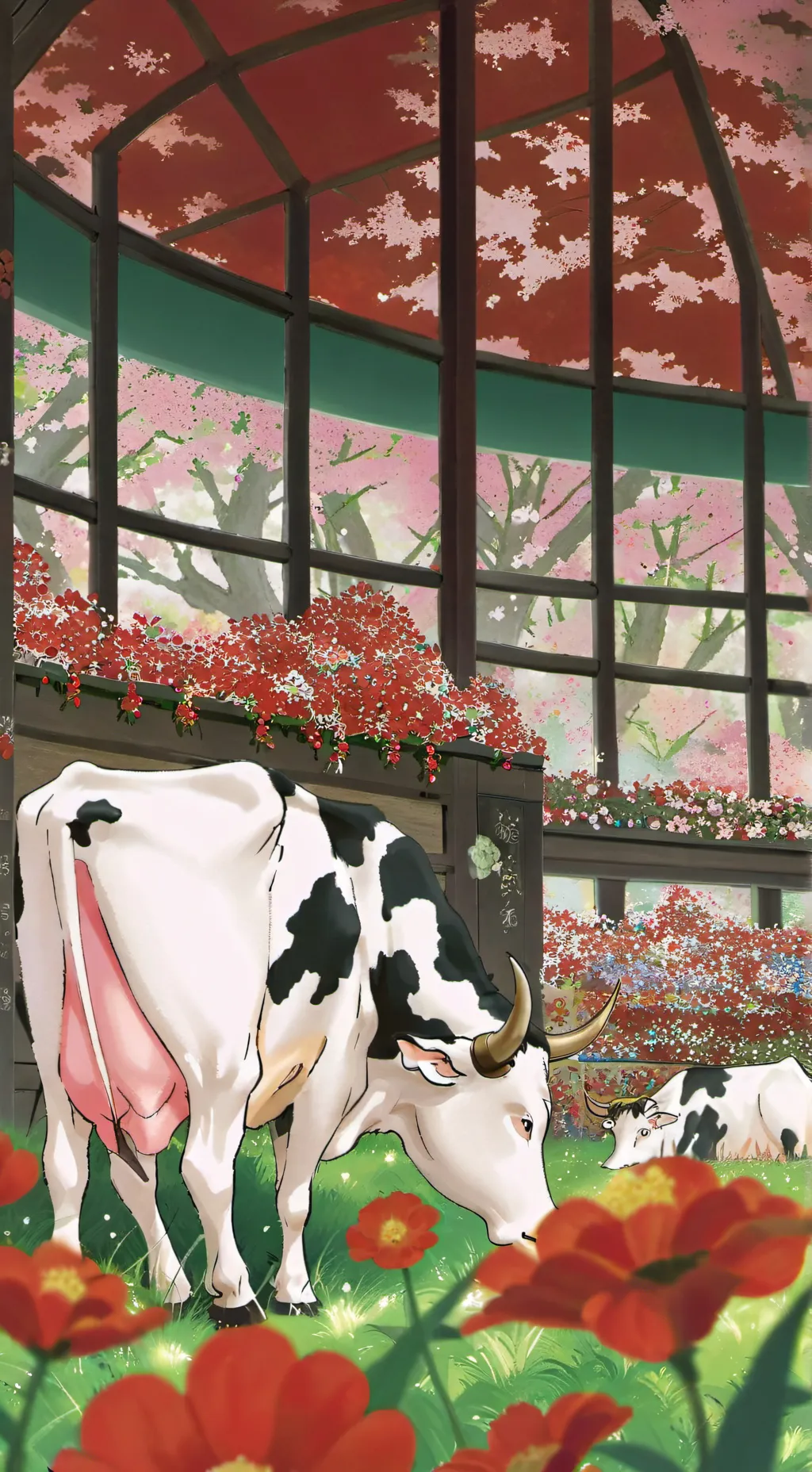 ai character: Polish cow background