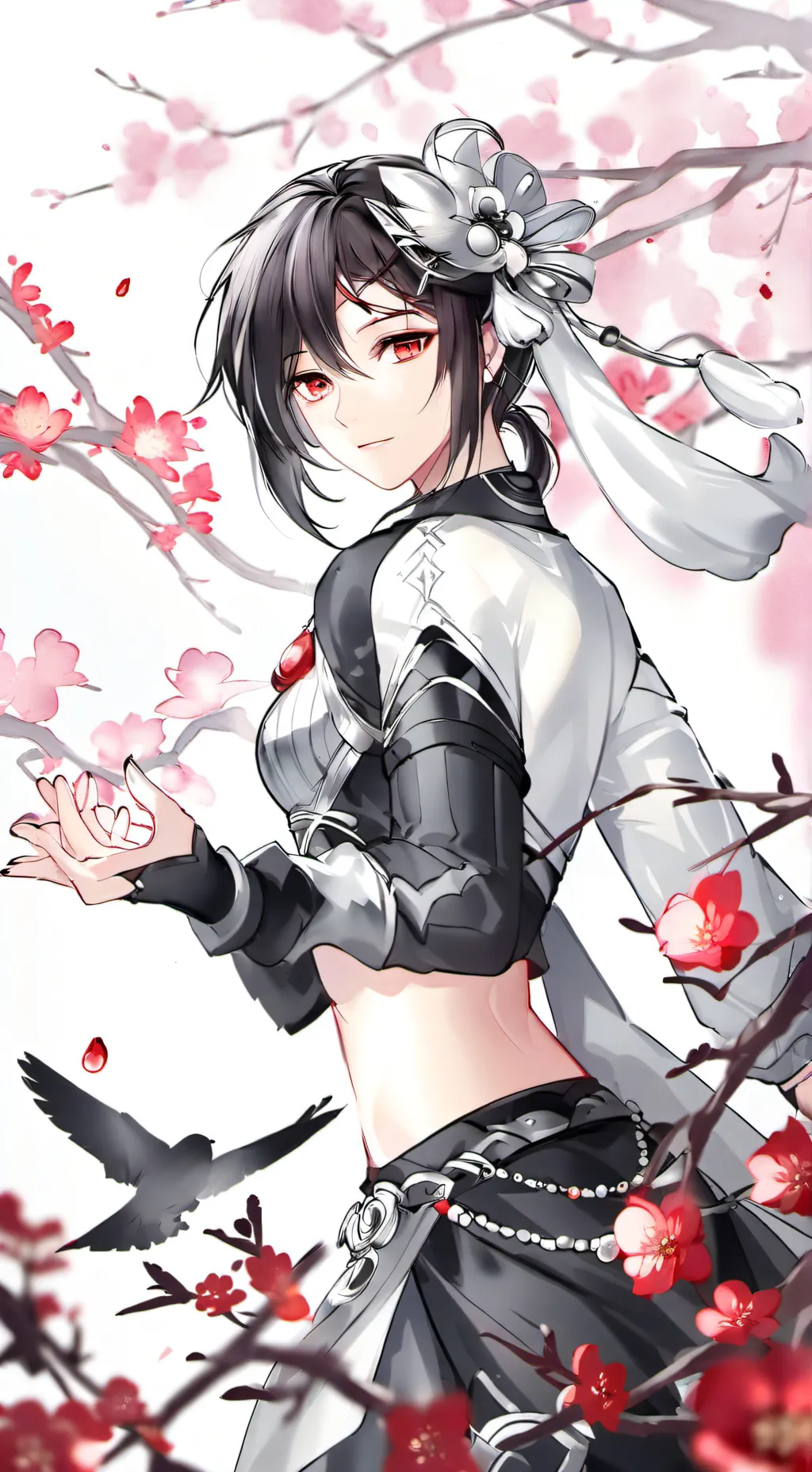 ai character: mha new girl background