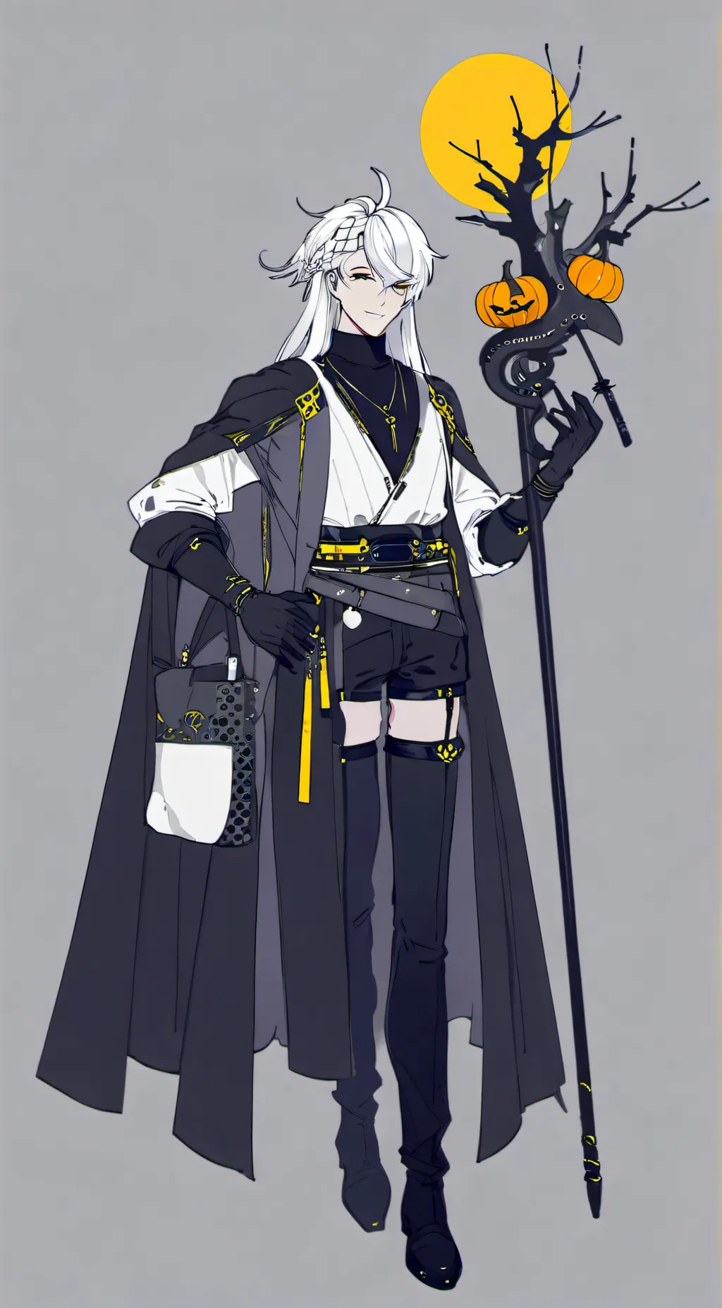 ai character: pumpkin love background